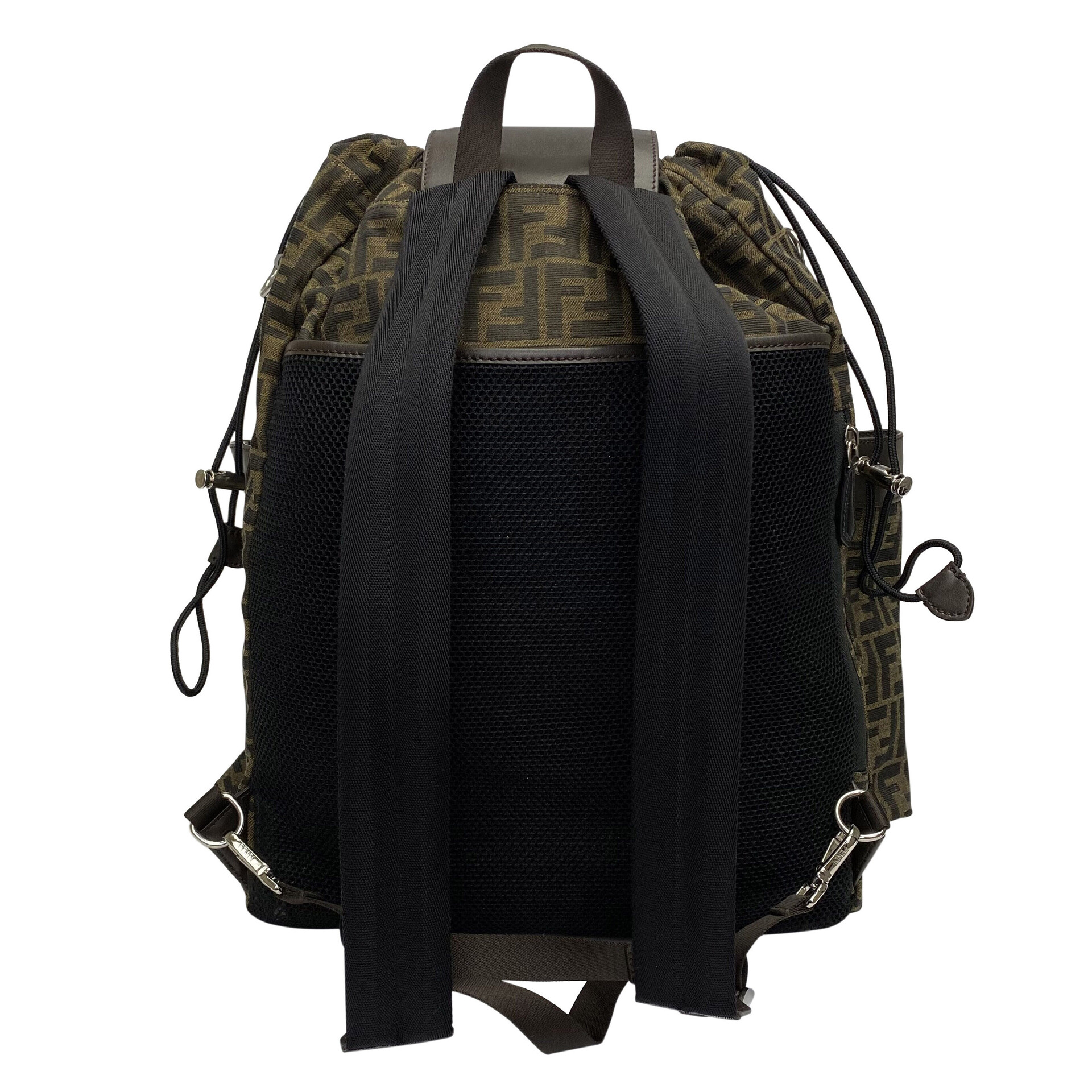 Mochila Fendi Strike Jacquard Monograma