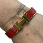 Bracelete Hermès Clic Clac H Vermelho