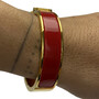 Bracelete Hermès Clic Clac H Vermelho