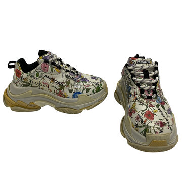 Tênis Gucci X Balenciaga Triple S Flora