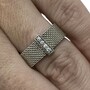 Anel Tiffany & Co. Mesh Somerset Diamante Prata