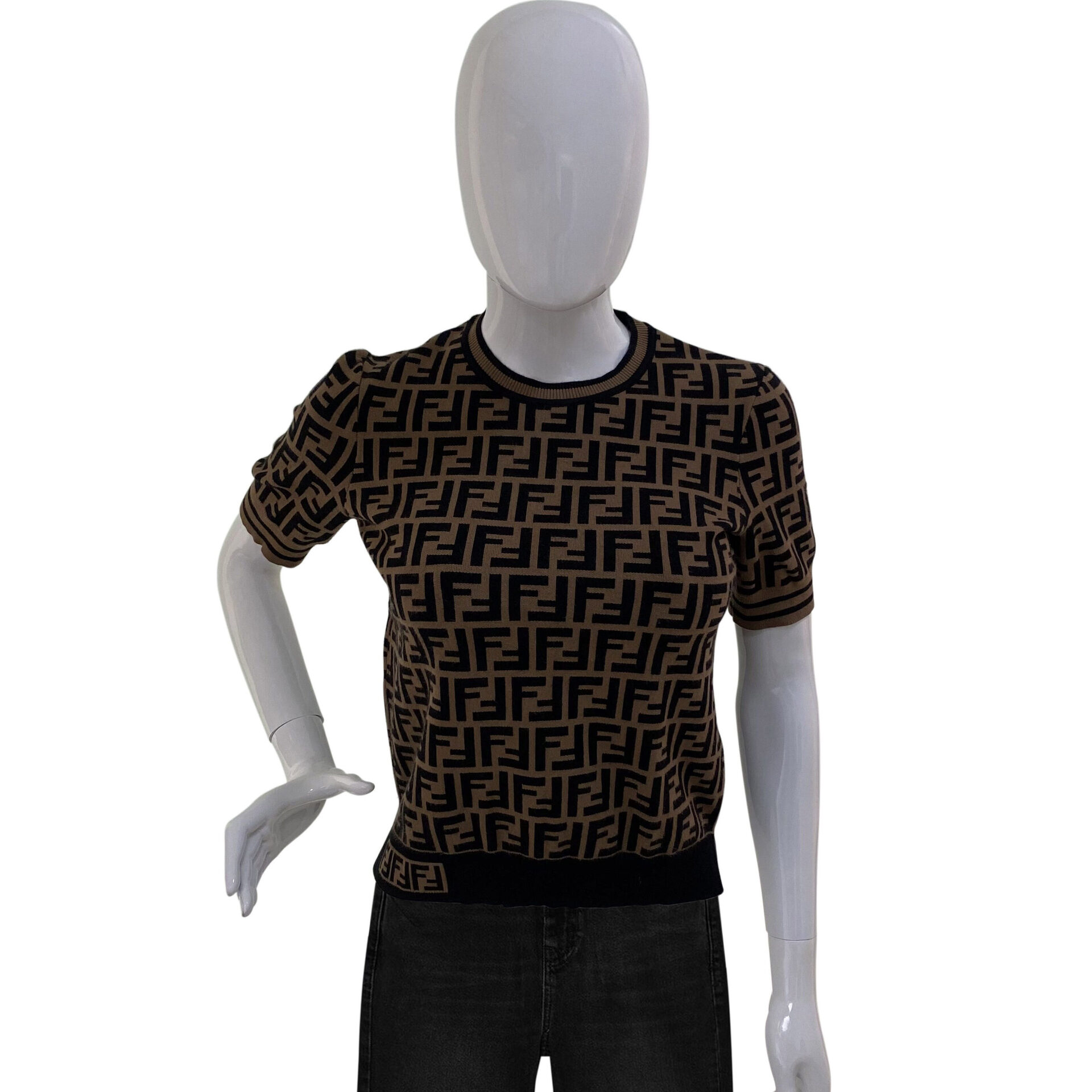 Blusa Fendi FF Logo Zucca
