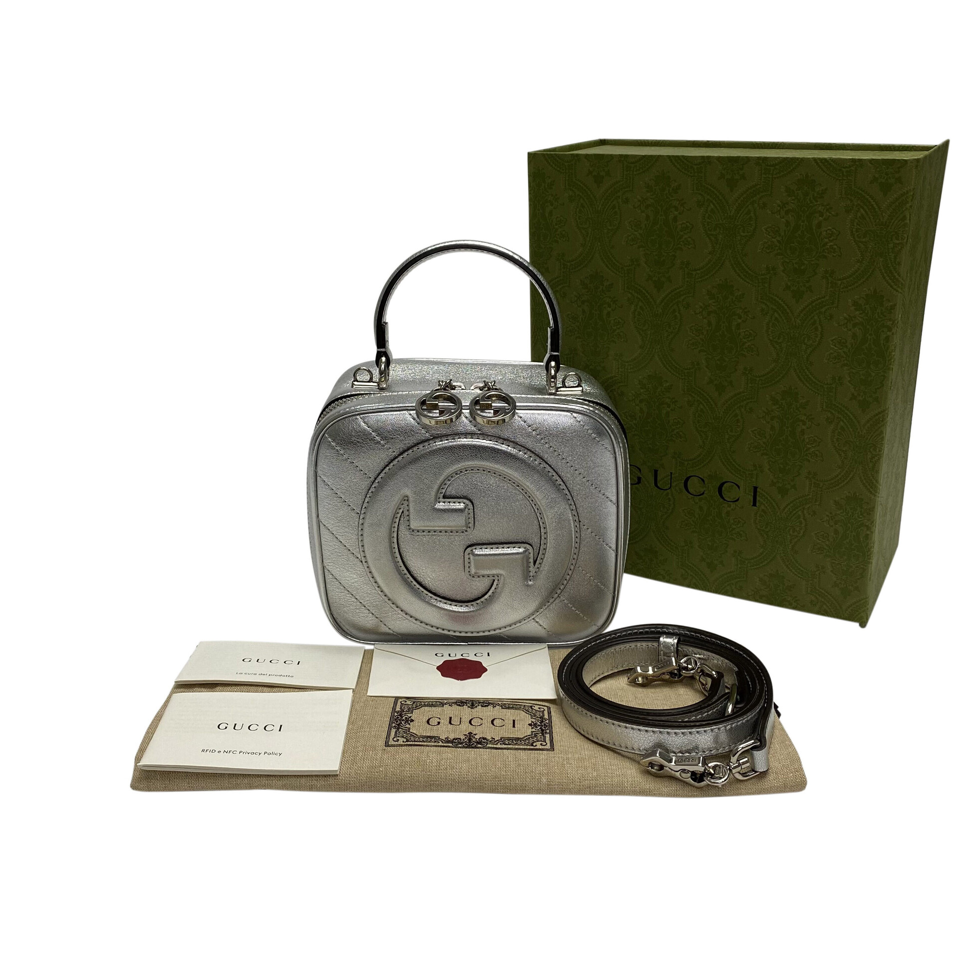 Bolsa Gucci Blondie Tote Prata