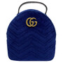 Mochila Gucci GG Marmont Veludo Azul