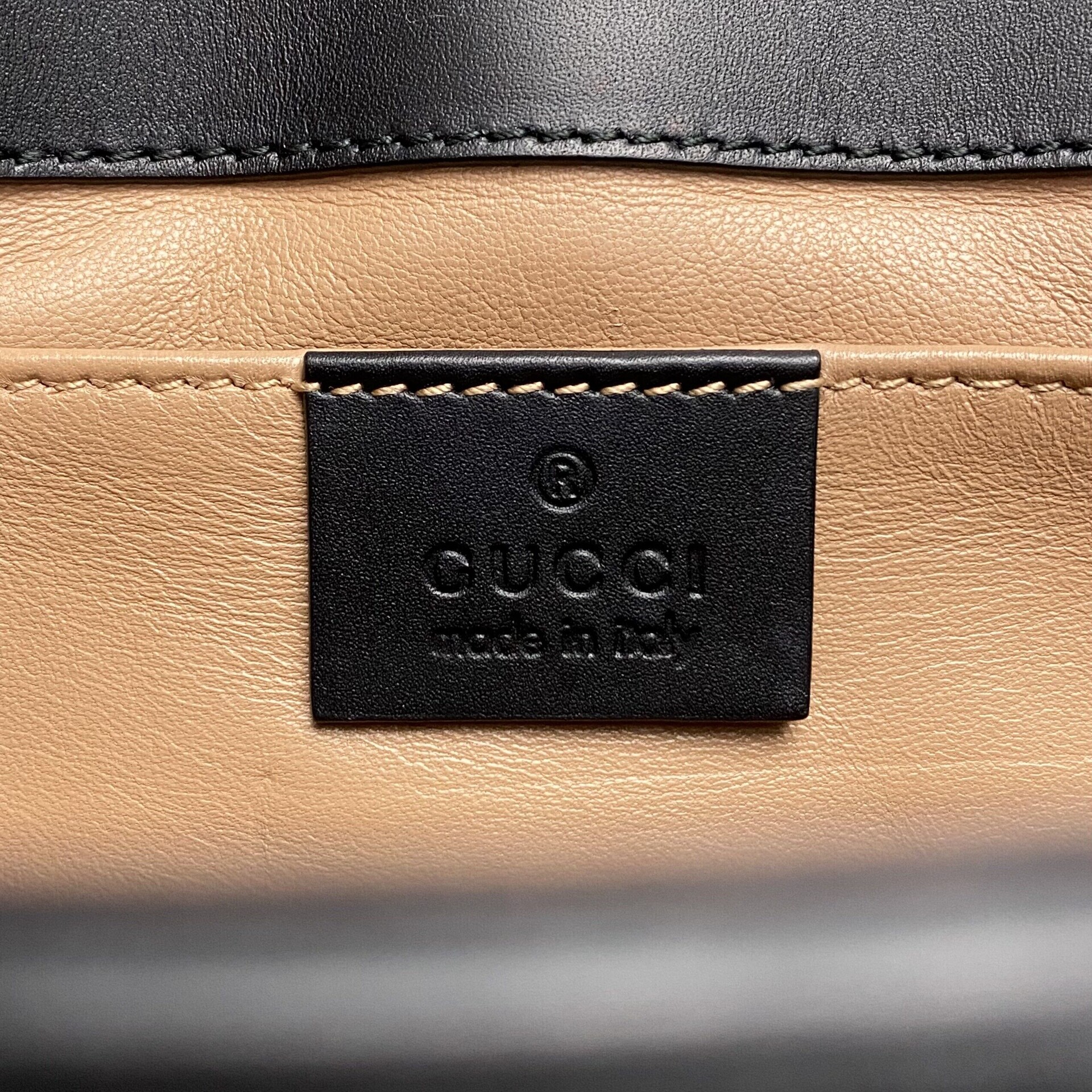 Bolsa Gucci Snakeskin-Trimmed