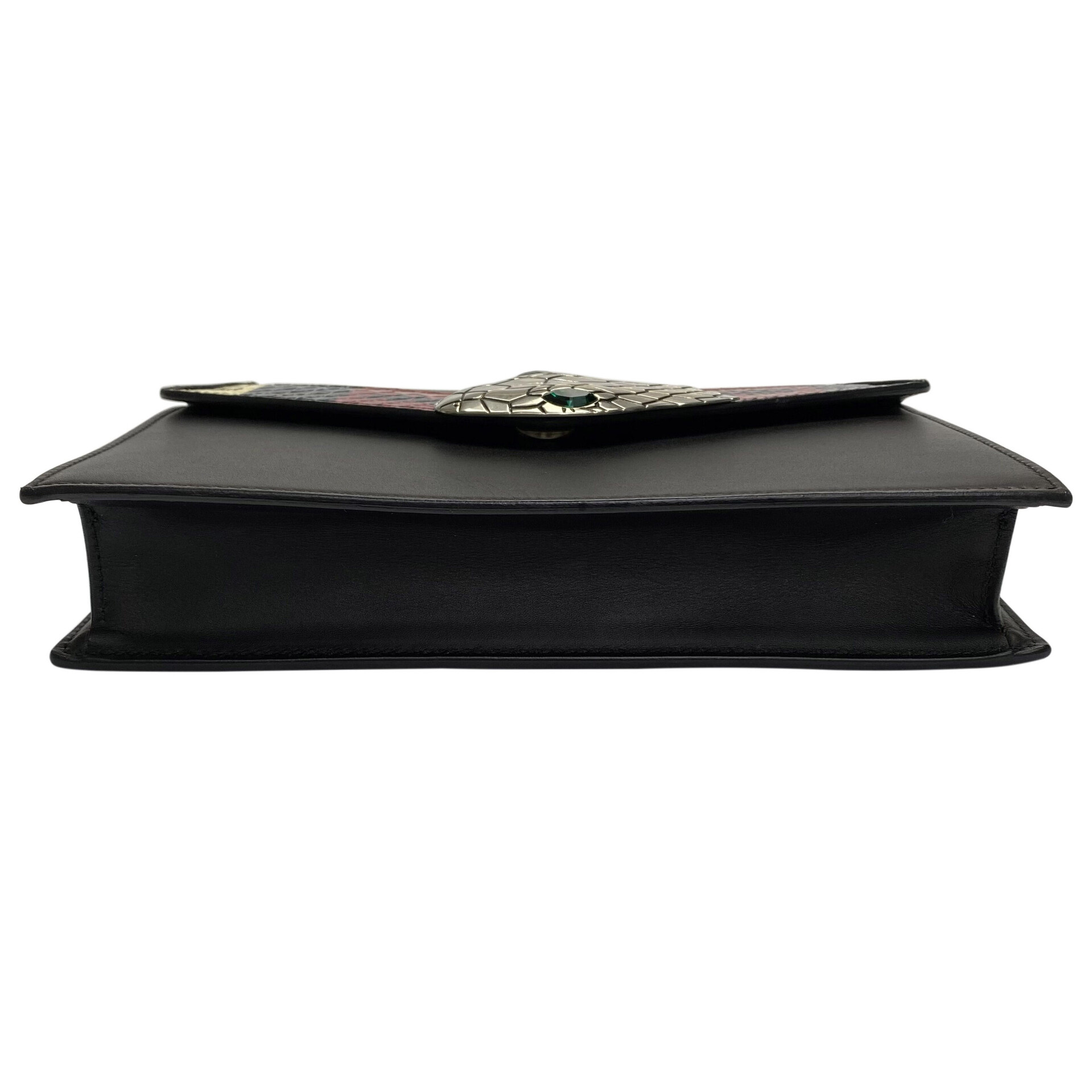 Bolsa Gucci Snakeskin-Trimmed