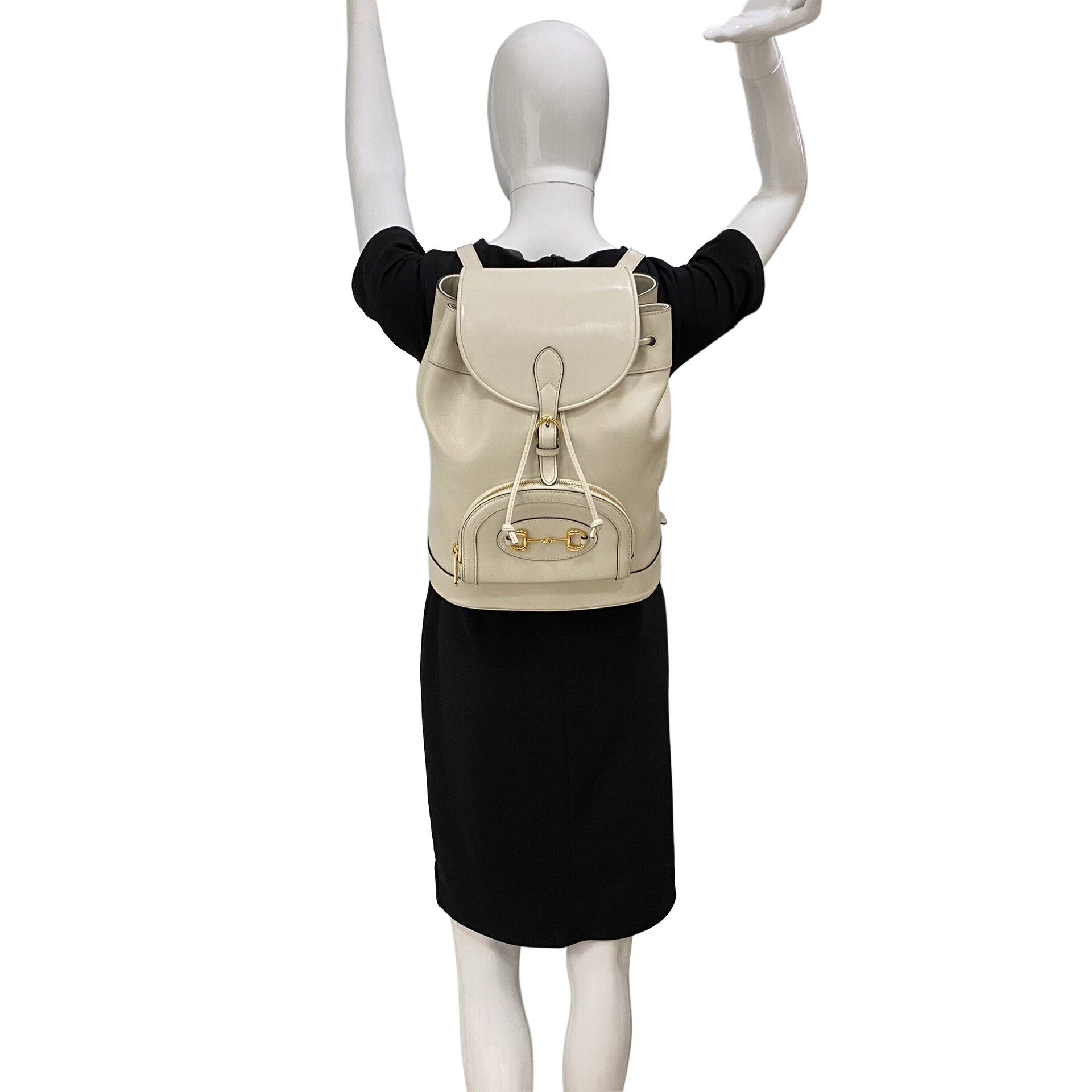 Mochila Gucci 1955 Horsebit Off White