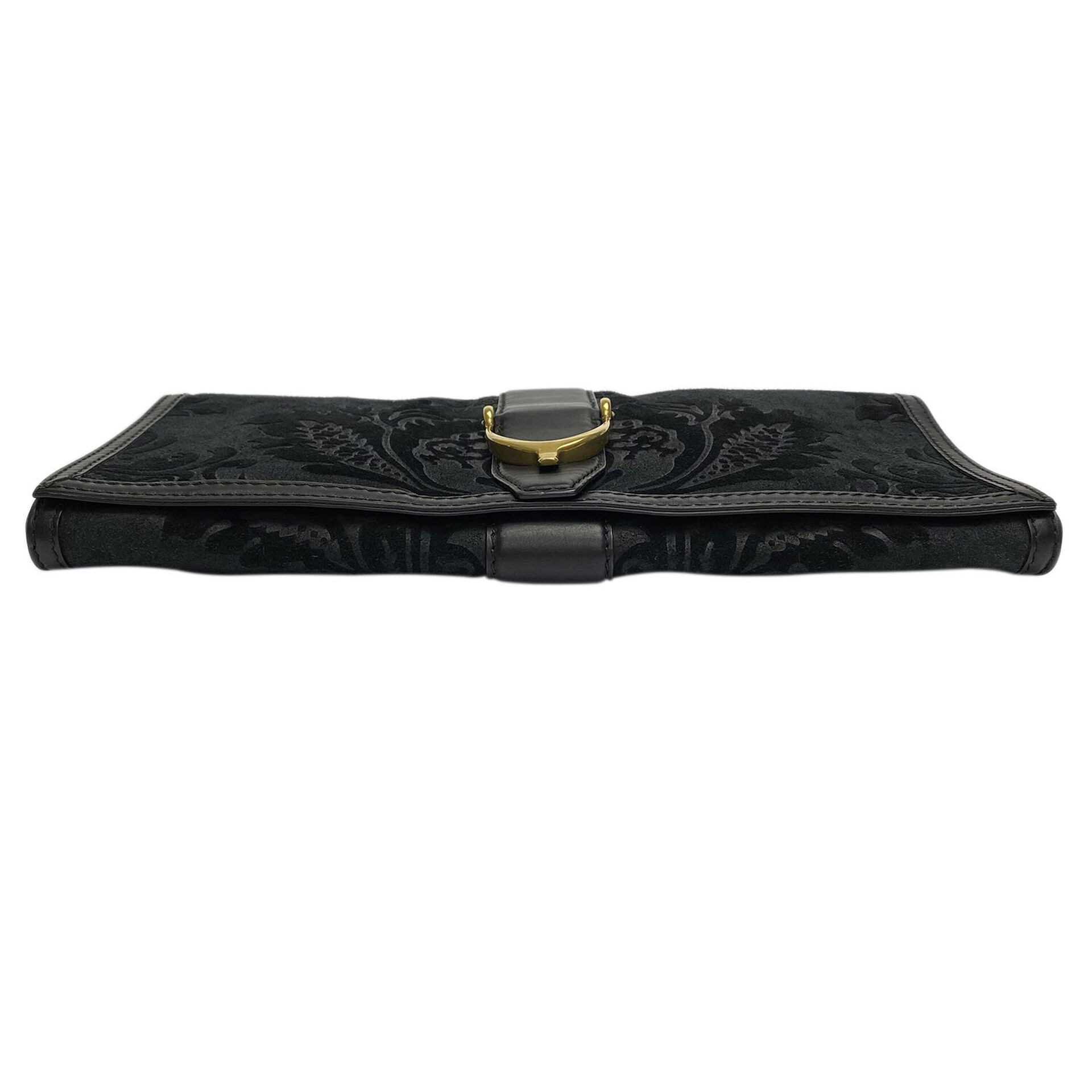 Clutch Gucci Stirrup Brocada