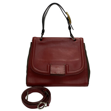 Bolsa Fendi Silvana Couro Vermelho