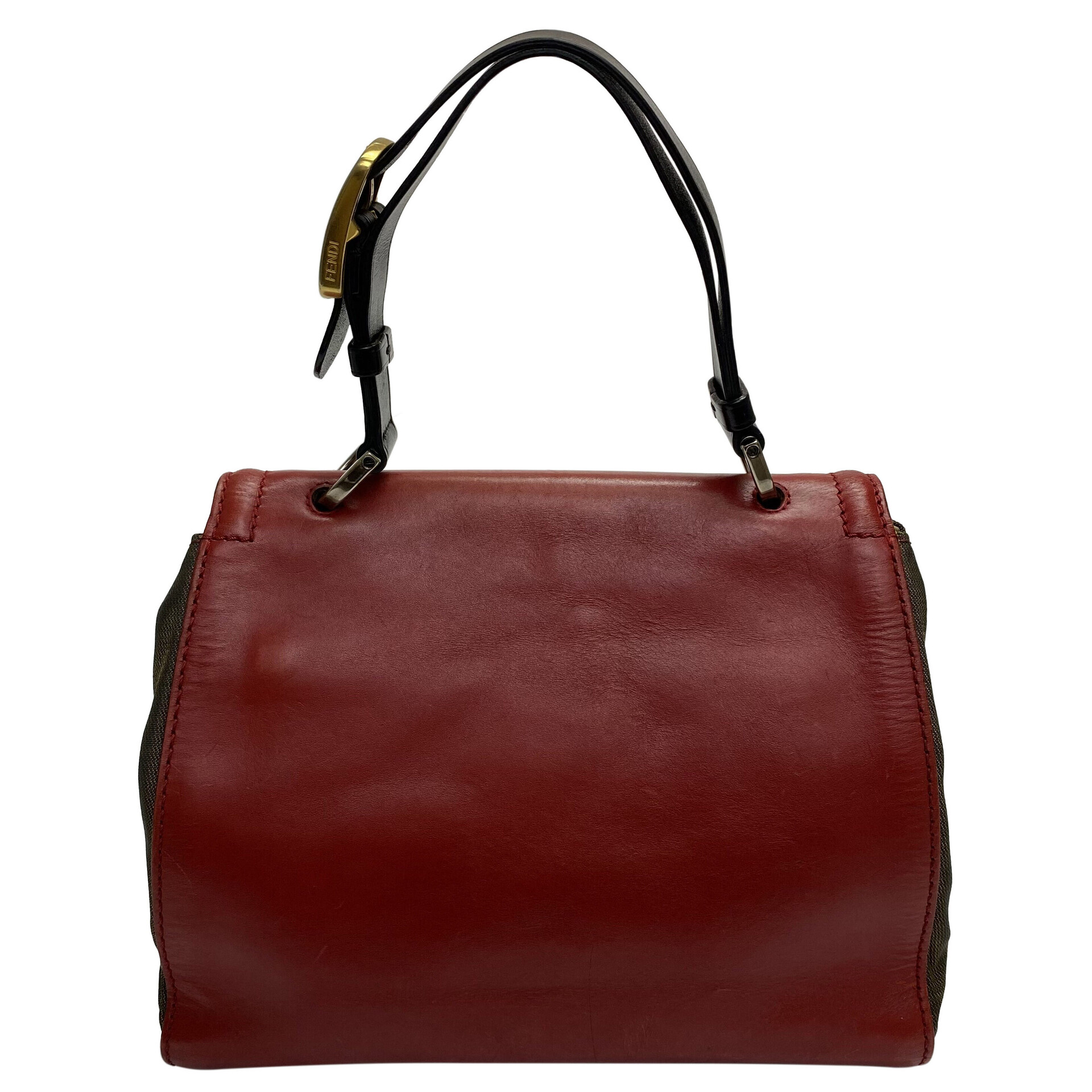 Bolsa Fendi Silvana Couro Vermelho
