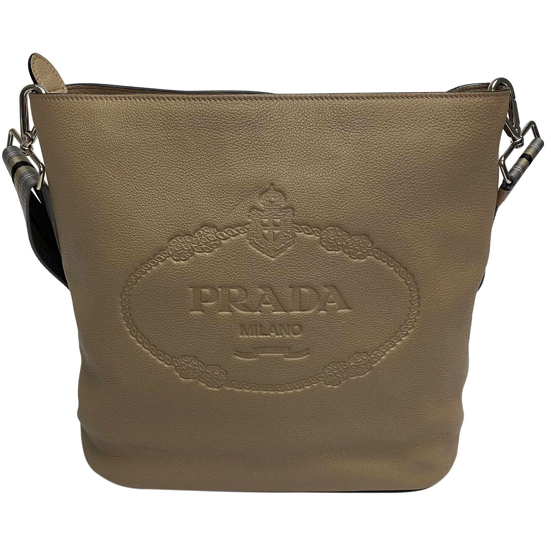 Bolsa Prada Couro Bege