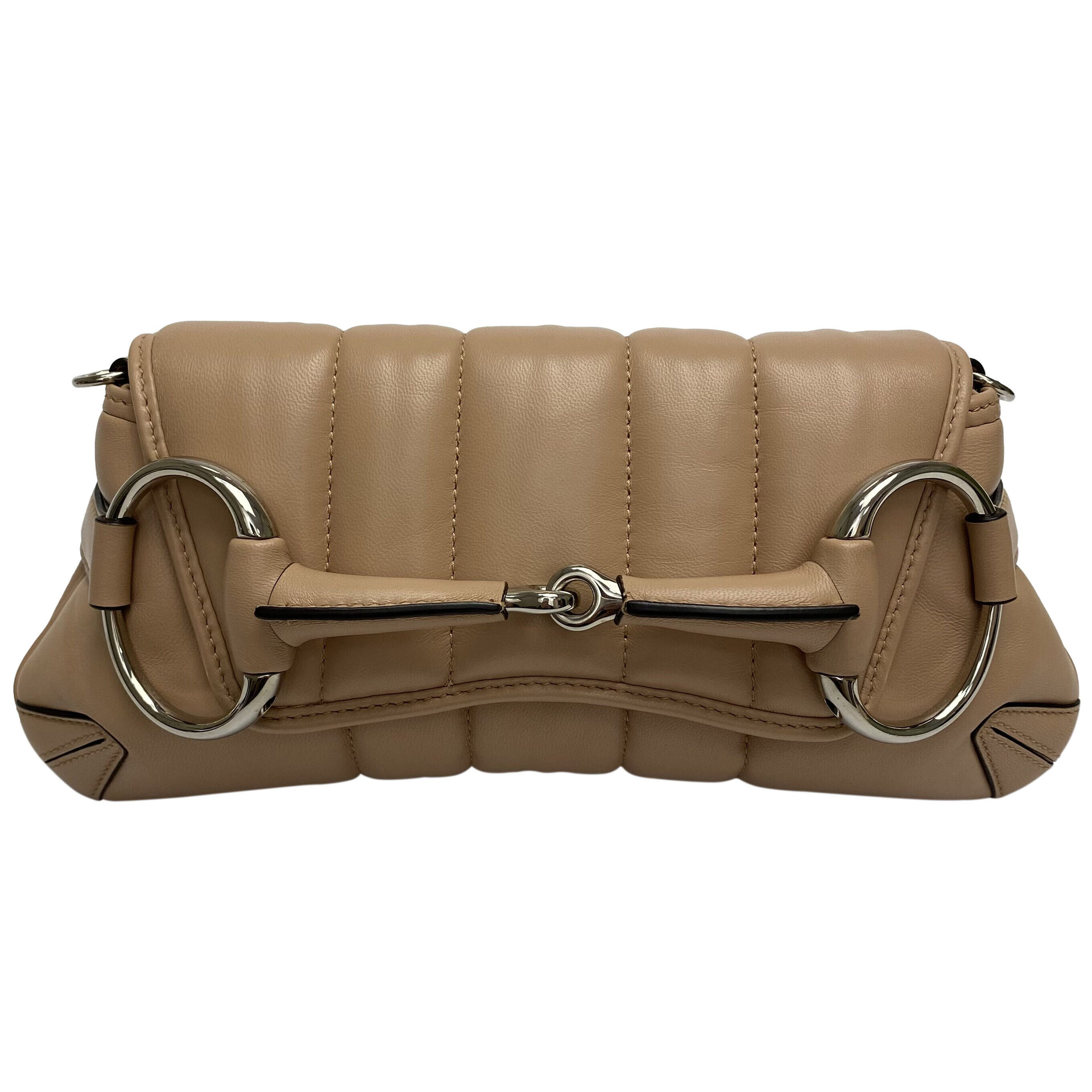 Bolsa Gucci Horsebit Chain Nude