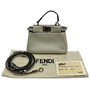 Bolsa Fendi Micro Peekaboo Off White