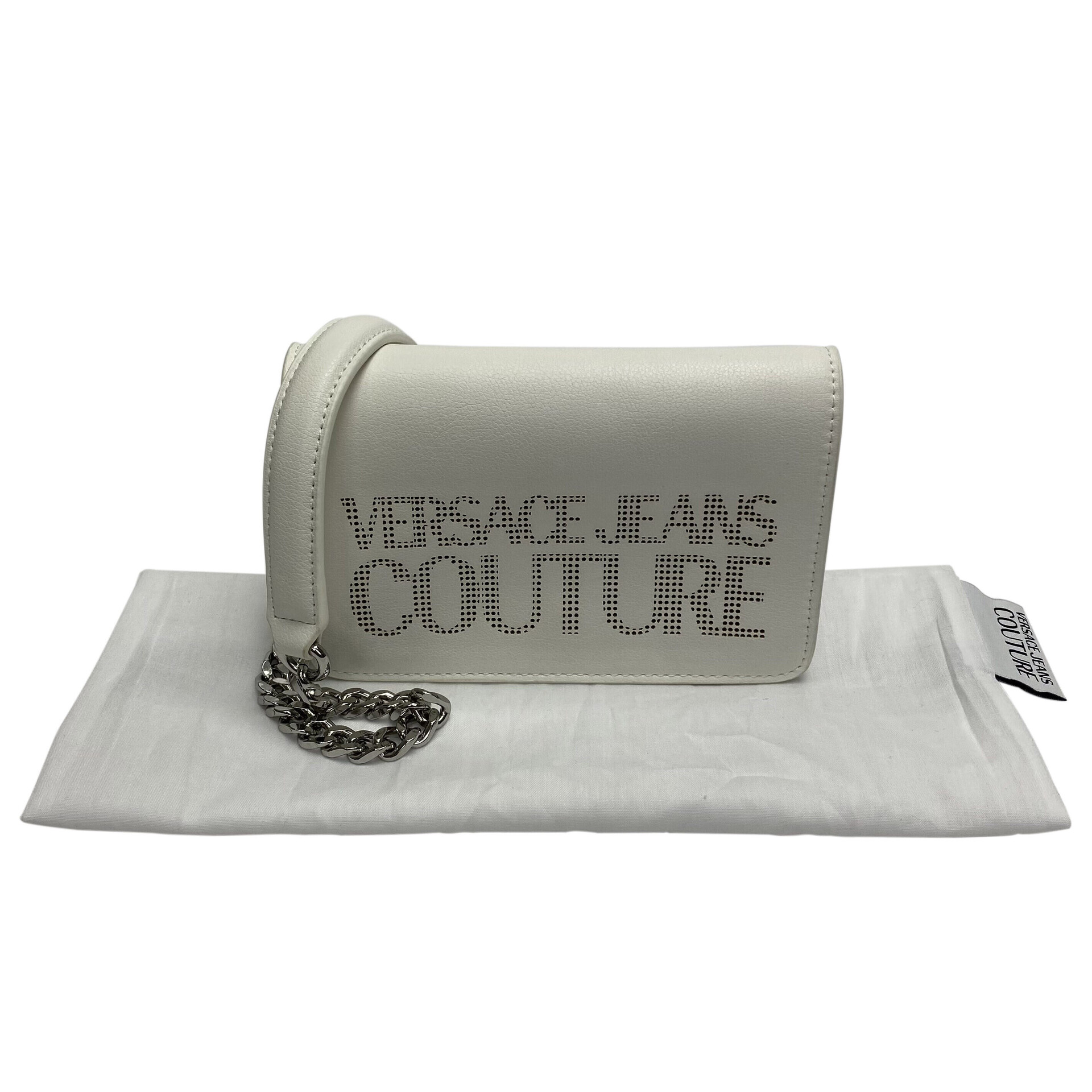 Bolsa Versace Jeans Couro Branco