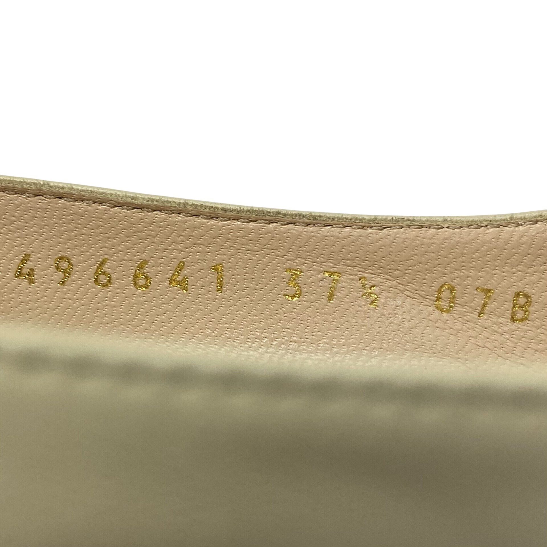 Scarpin Gucci Bee Off White