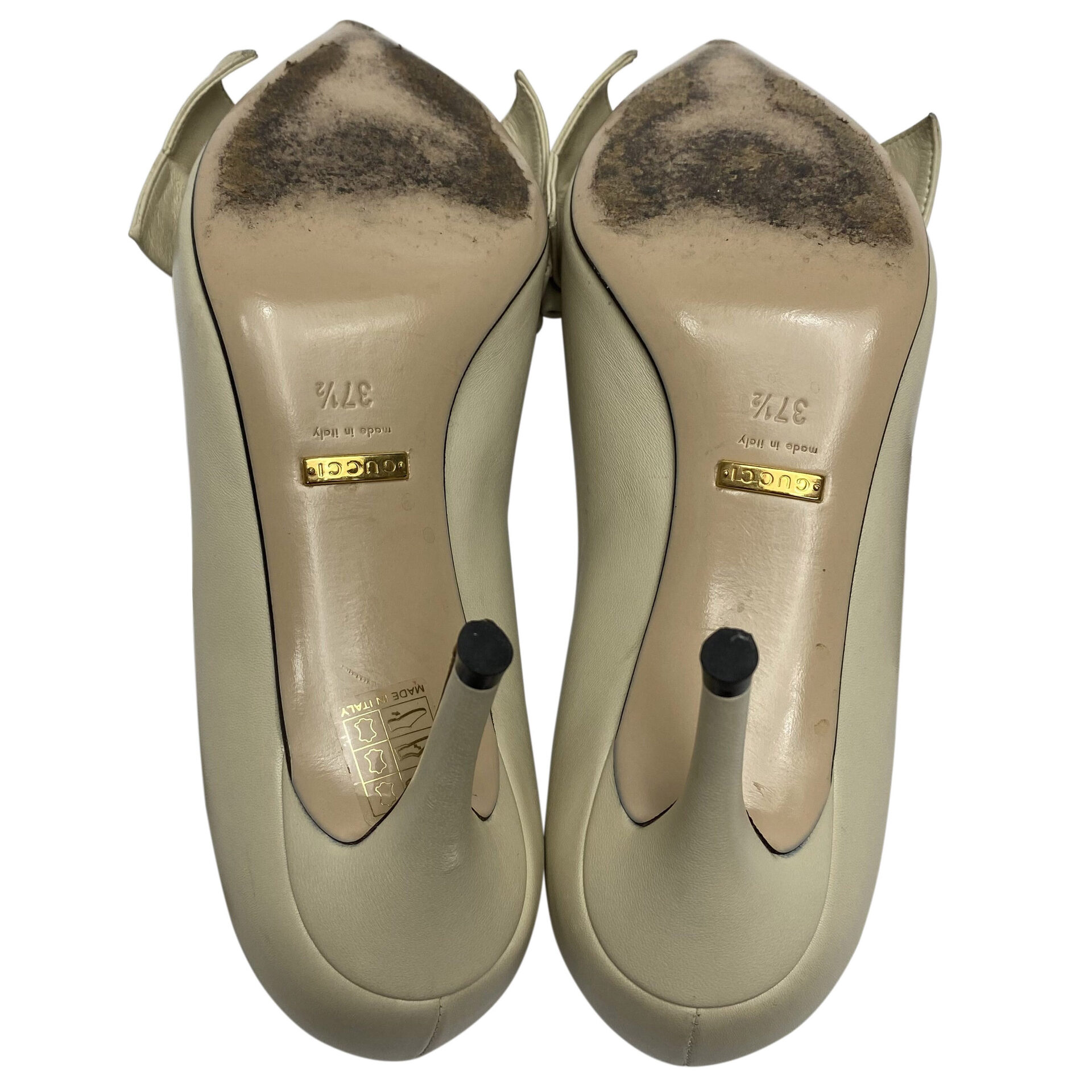 Scarpin Gucci Bee Off White