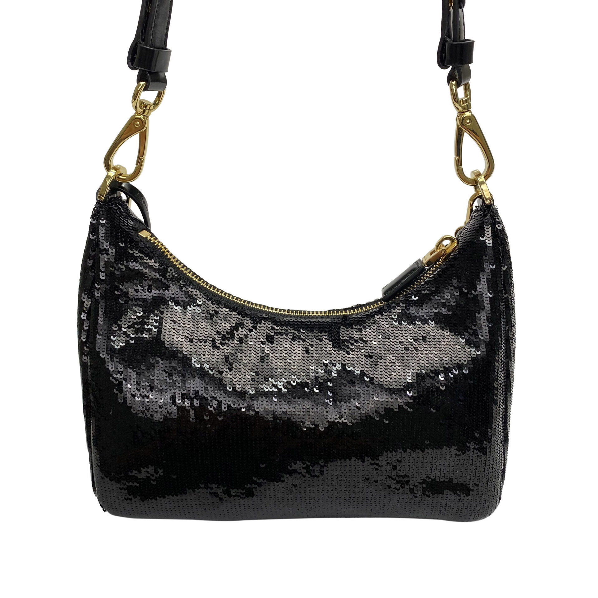 Bolsa Prada Re-Edition 2005 Paetês