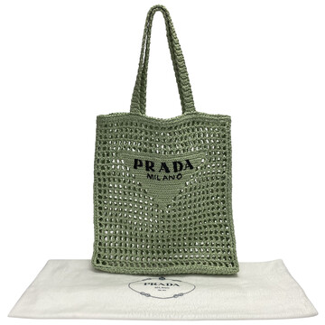 Bolsa Prada Ráfia Tote Verde