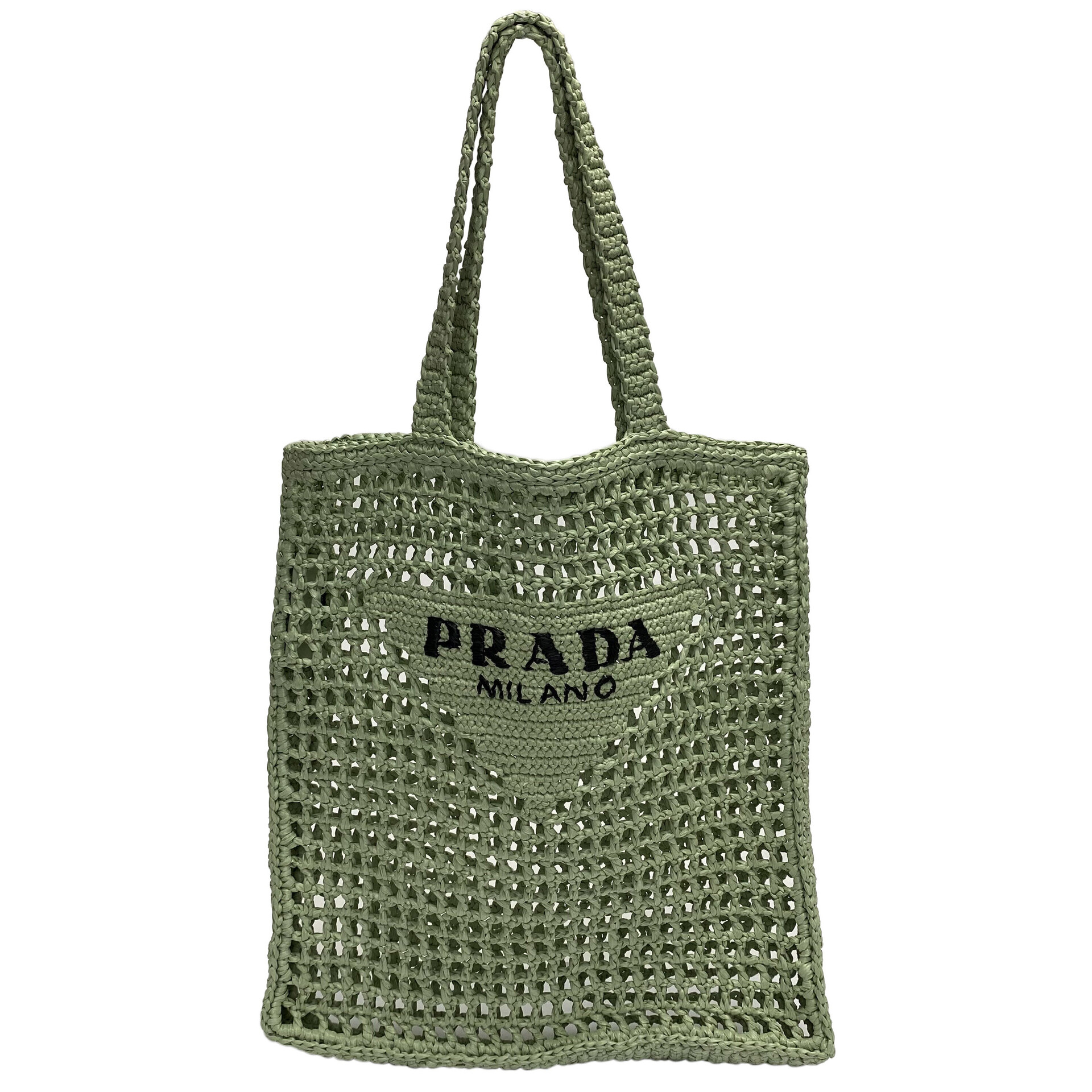 Bolsa Prada Ráfia Tote Verde