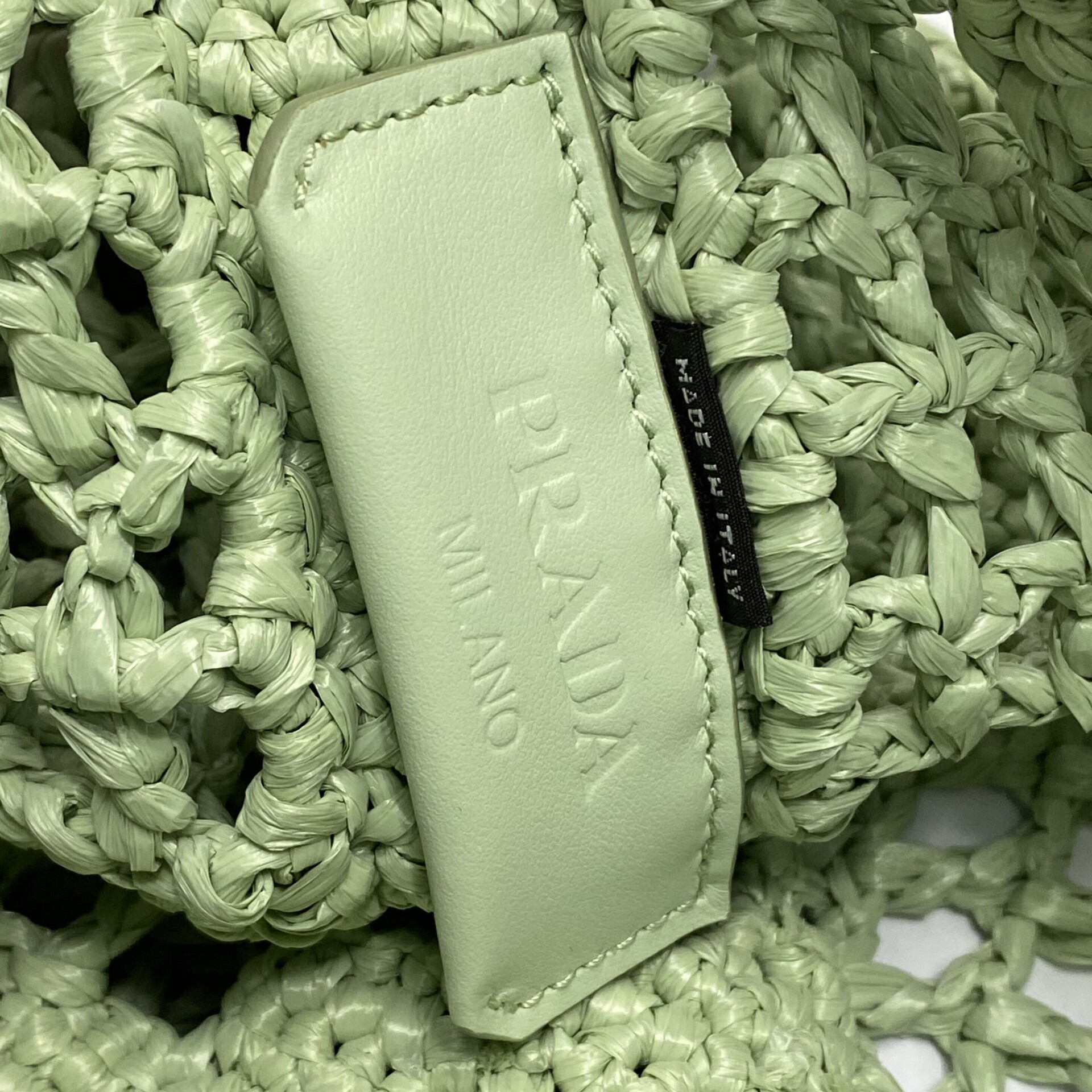 Bolsa Prada Ráfia Tote Verde