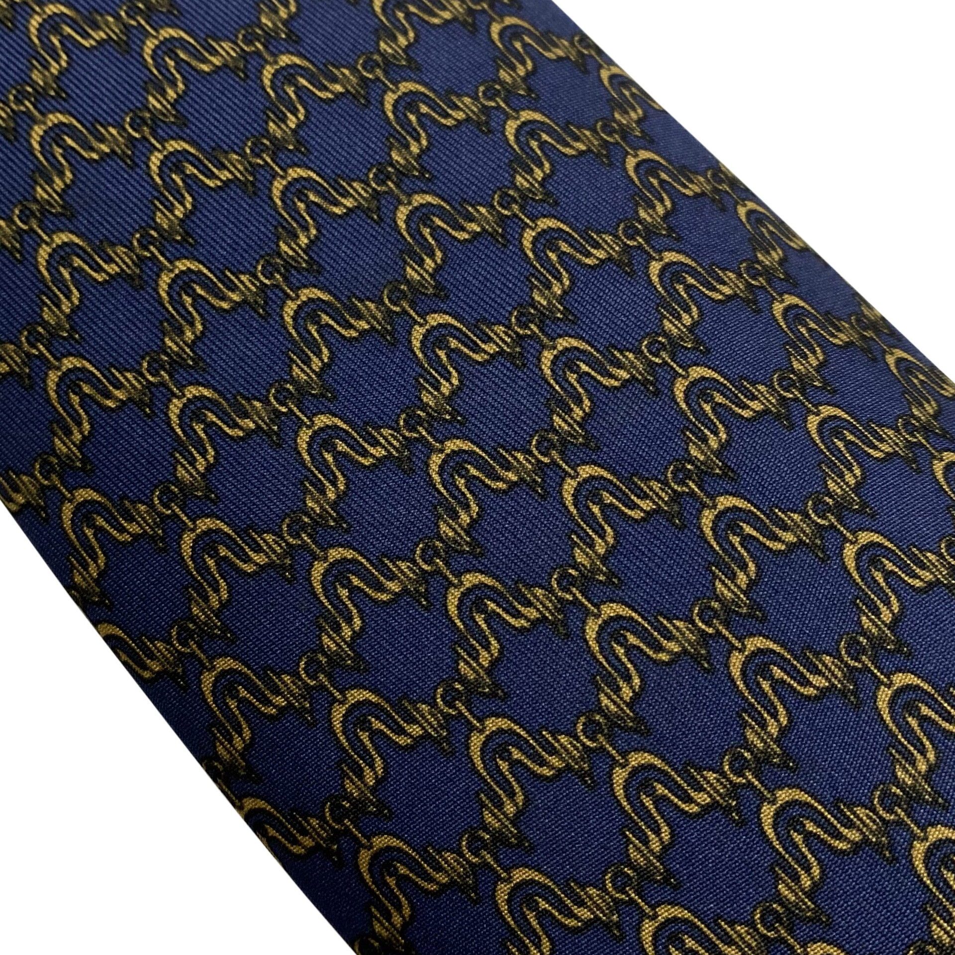 Gravata Hermès Azul e Amarelo