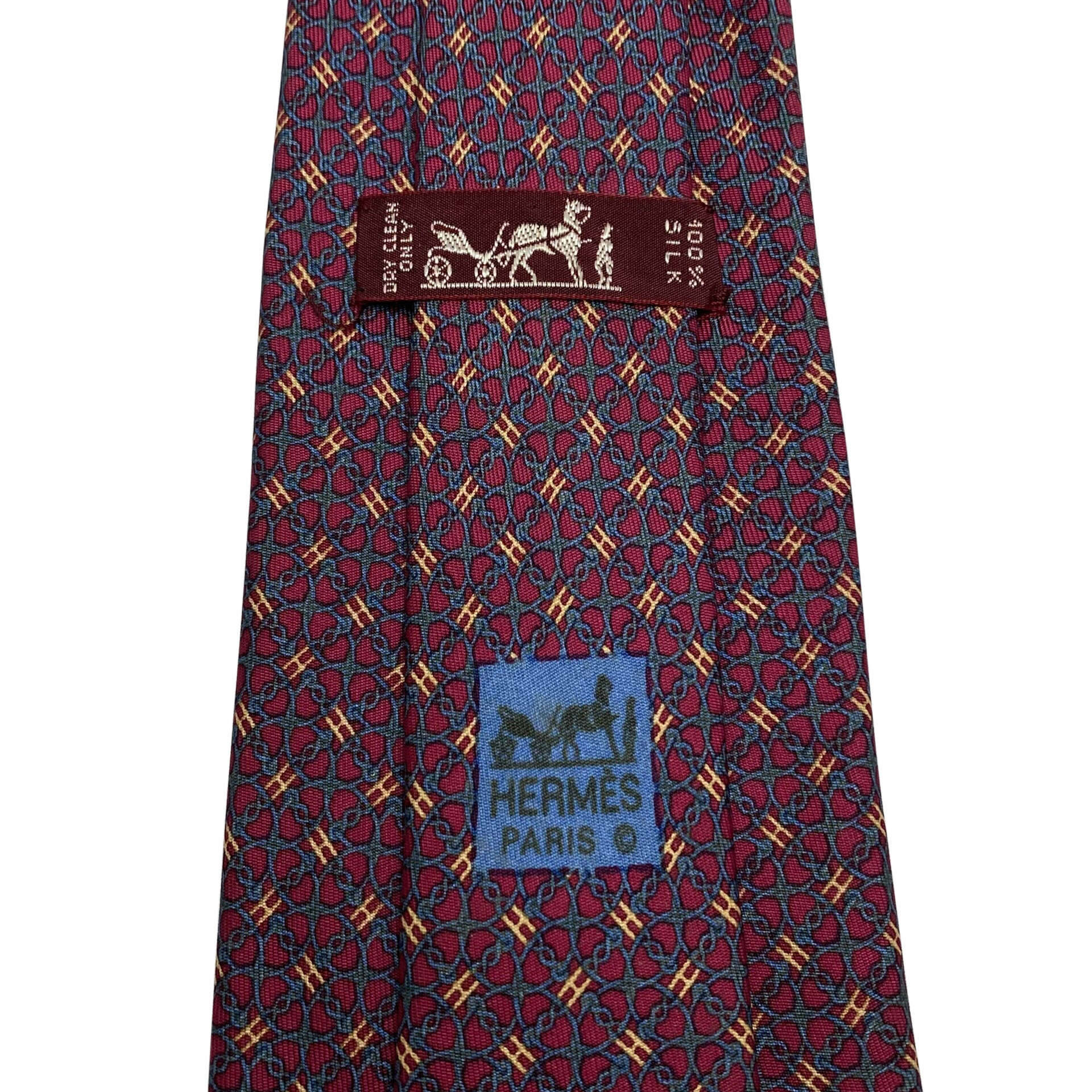 Gravata Hermès Vinho