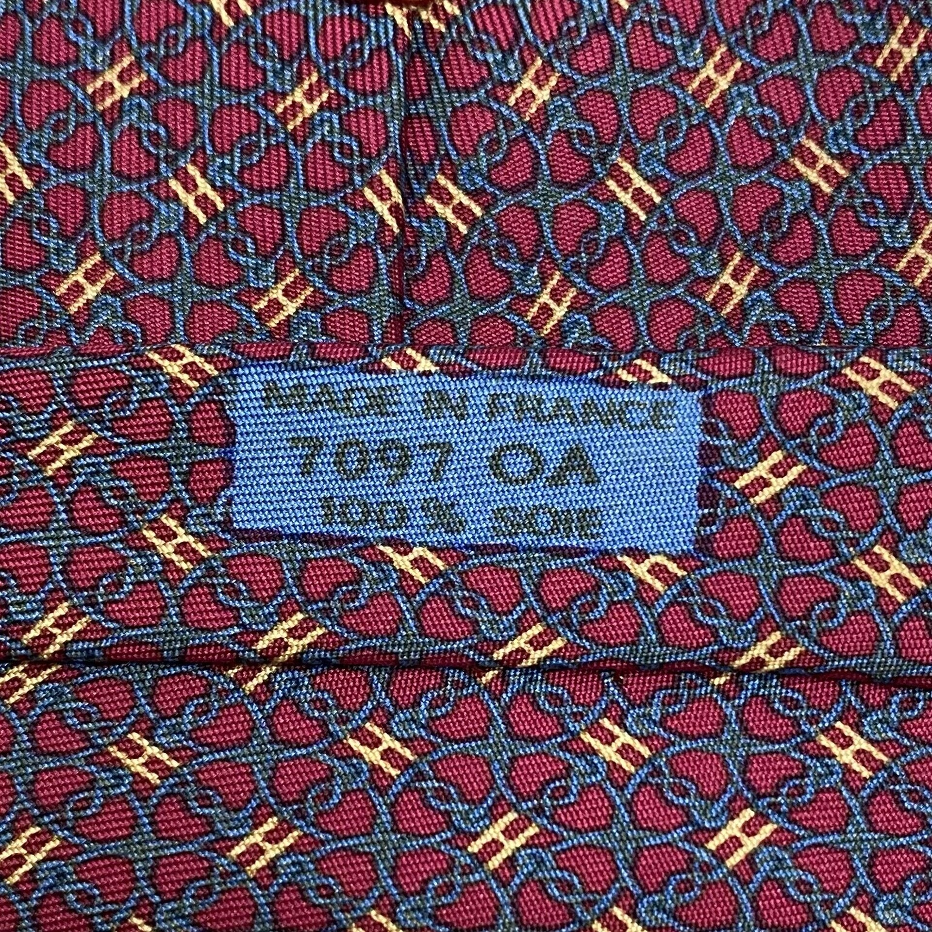 Gravata Hermès Vinho