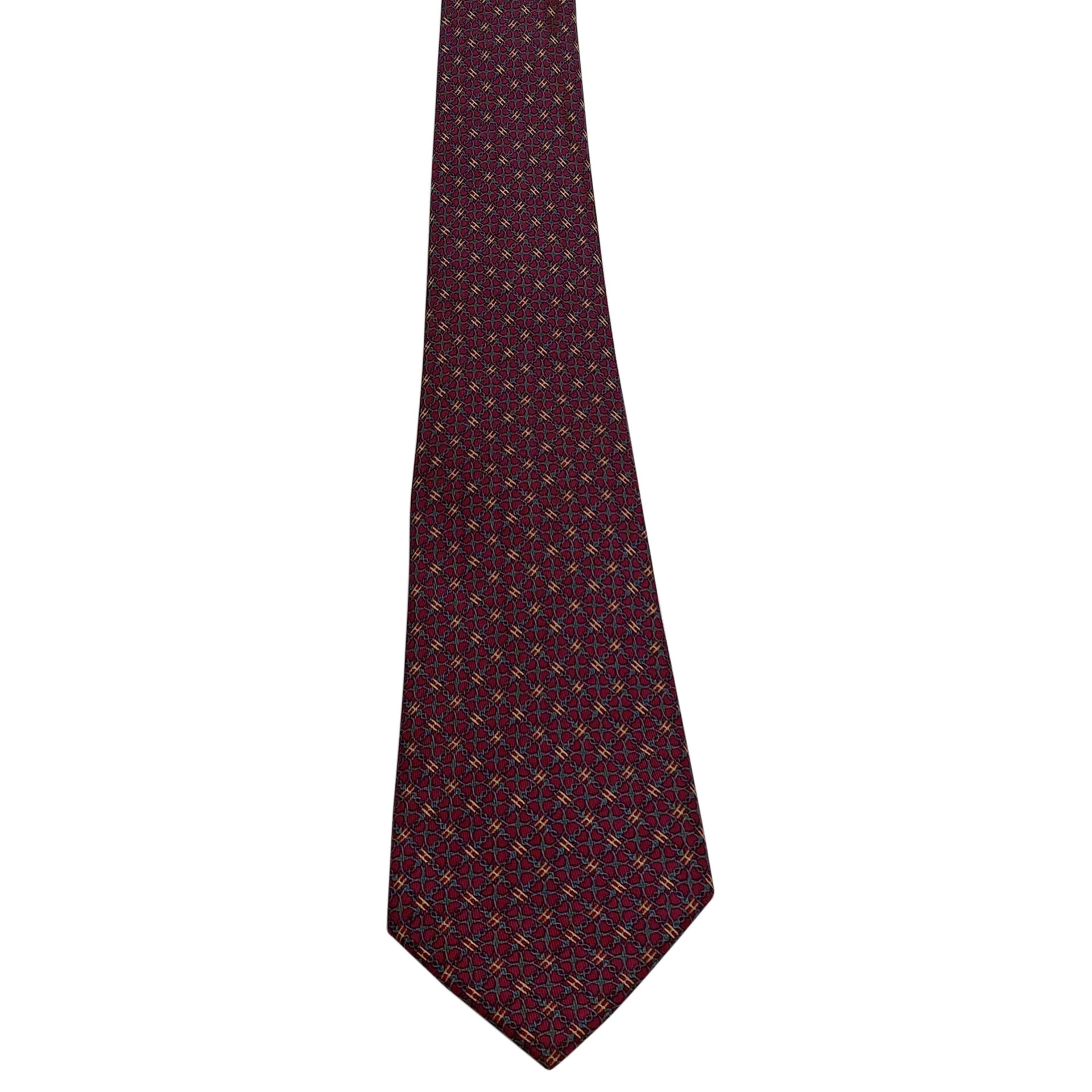 Gravata Hermès Vinho