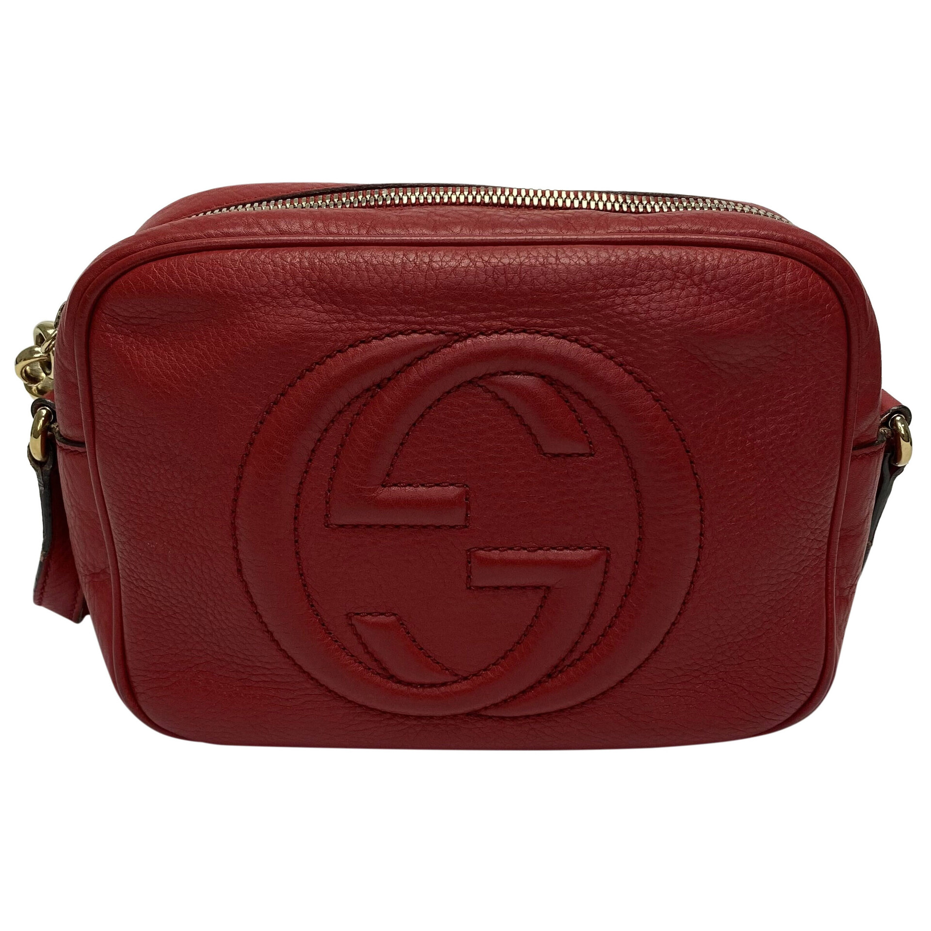 Bolsa Gucci Soho Disco Vermelha