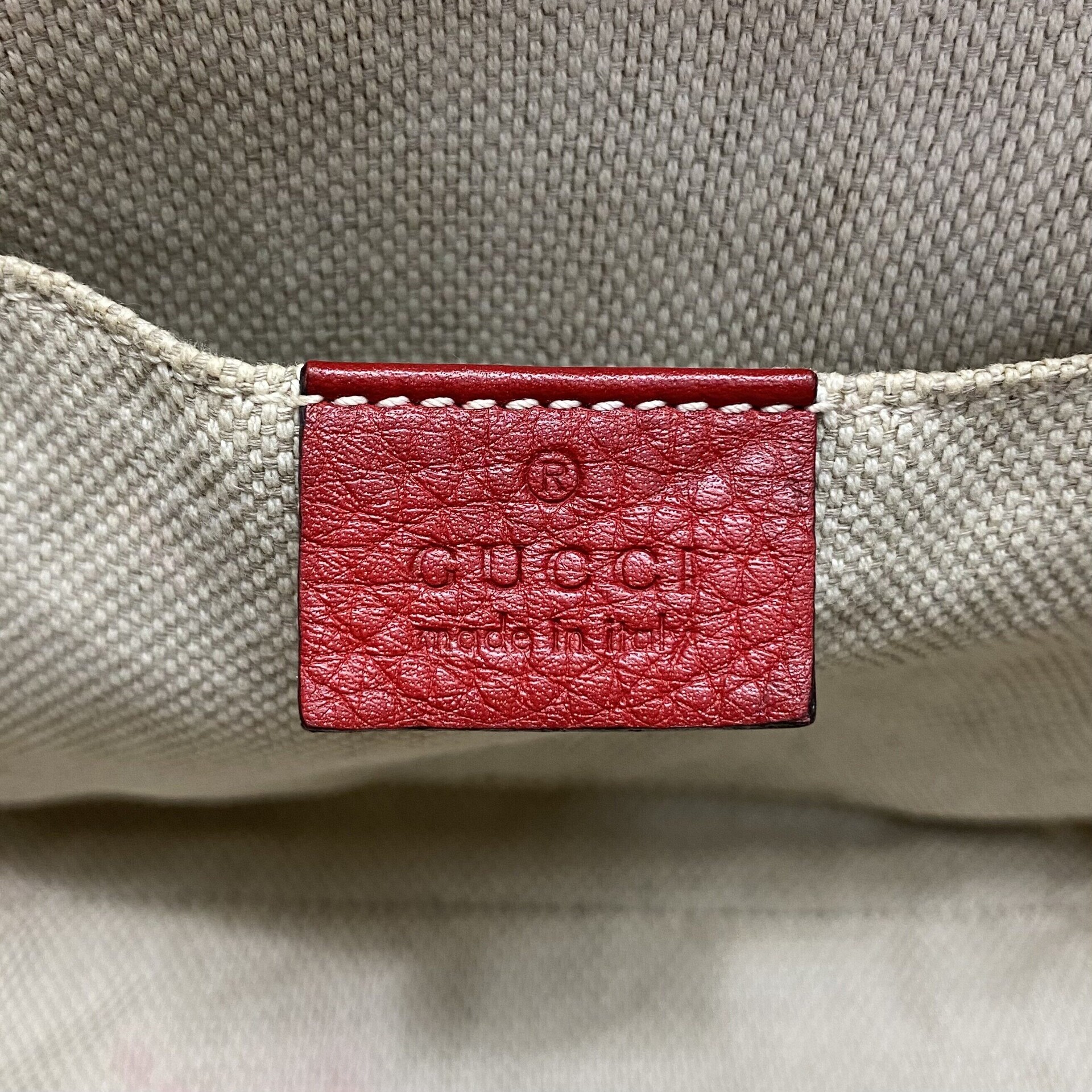 Bolsa Gucci Soho Disco Vermelha