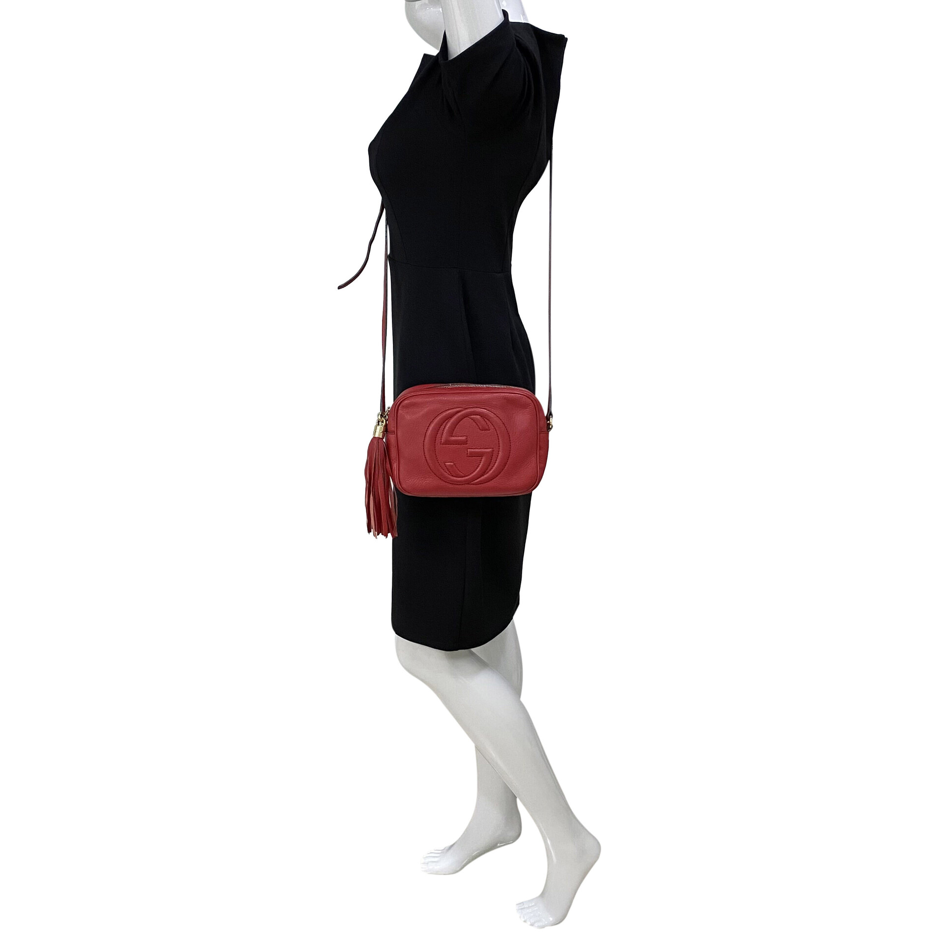 Bolsa Gucci Soho Disco Vermelha