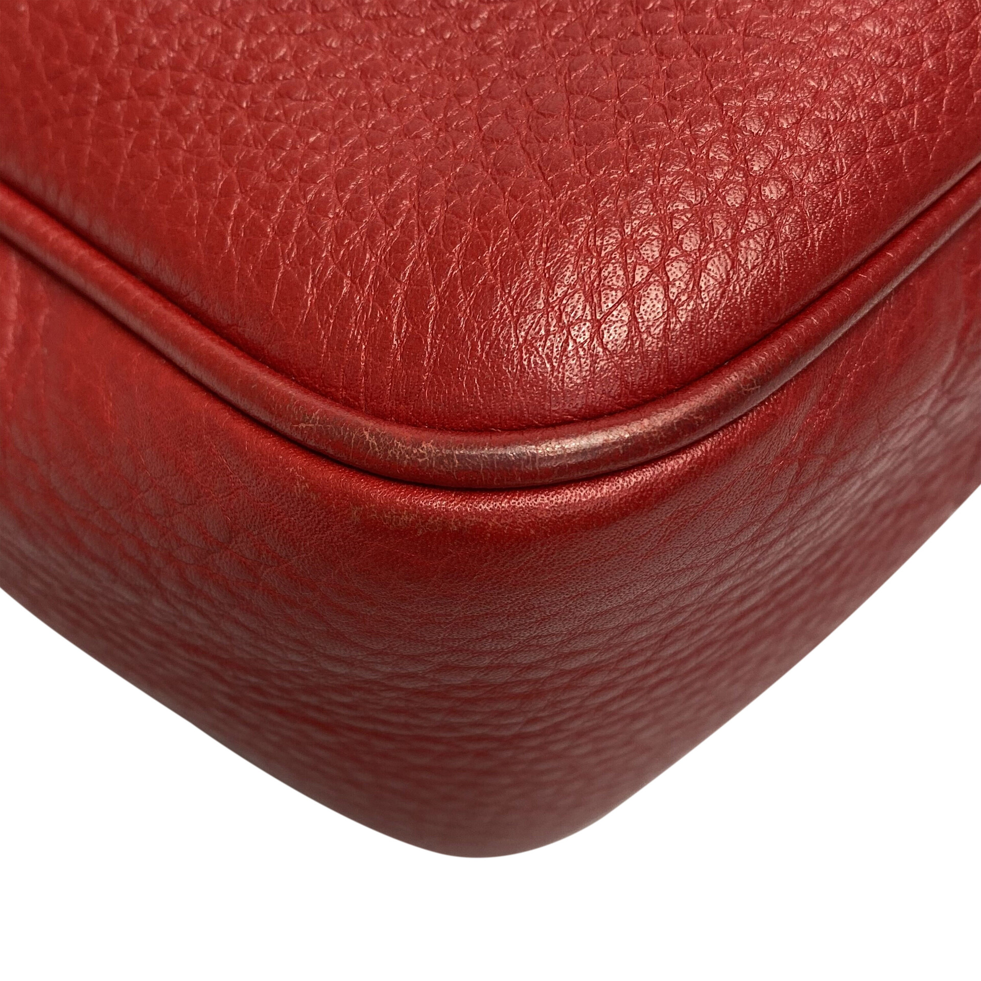 Bolsa Gucci Soho Disco Vermelha