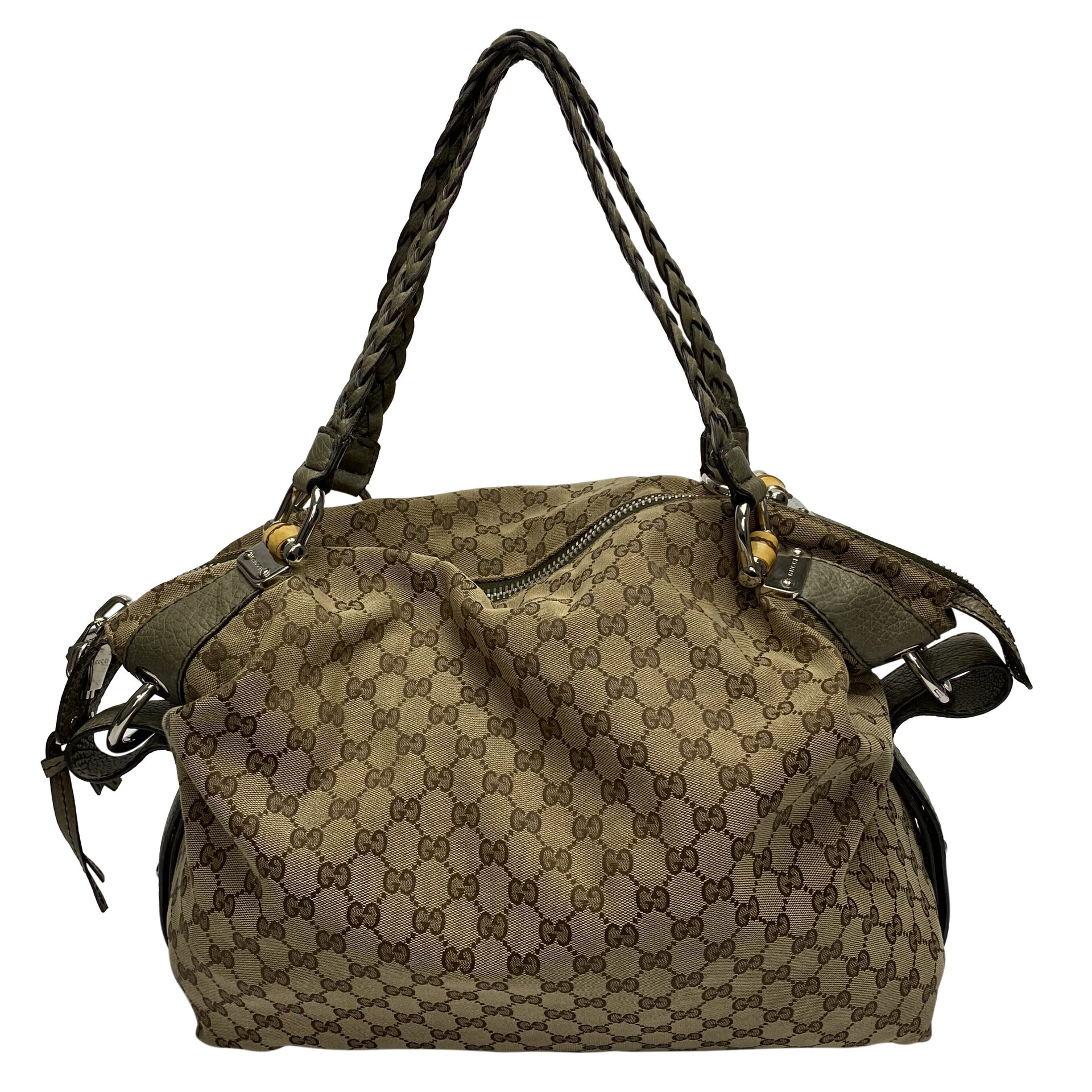 Bolsa Gucci Bamboo Bar GG