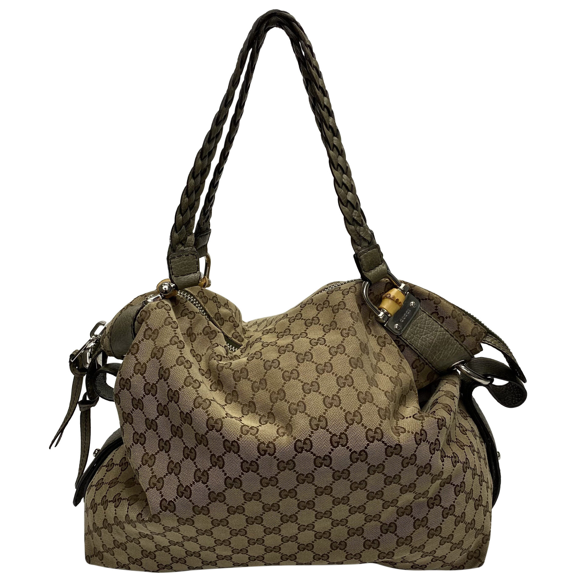 Bolsa Gucci Bamboo Bar GG
