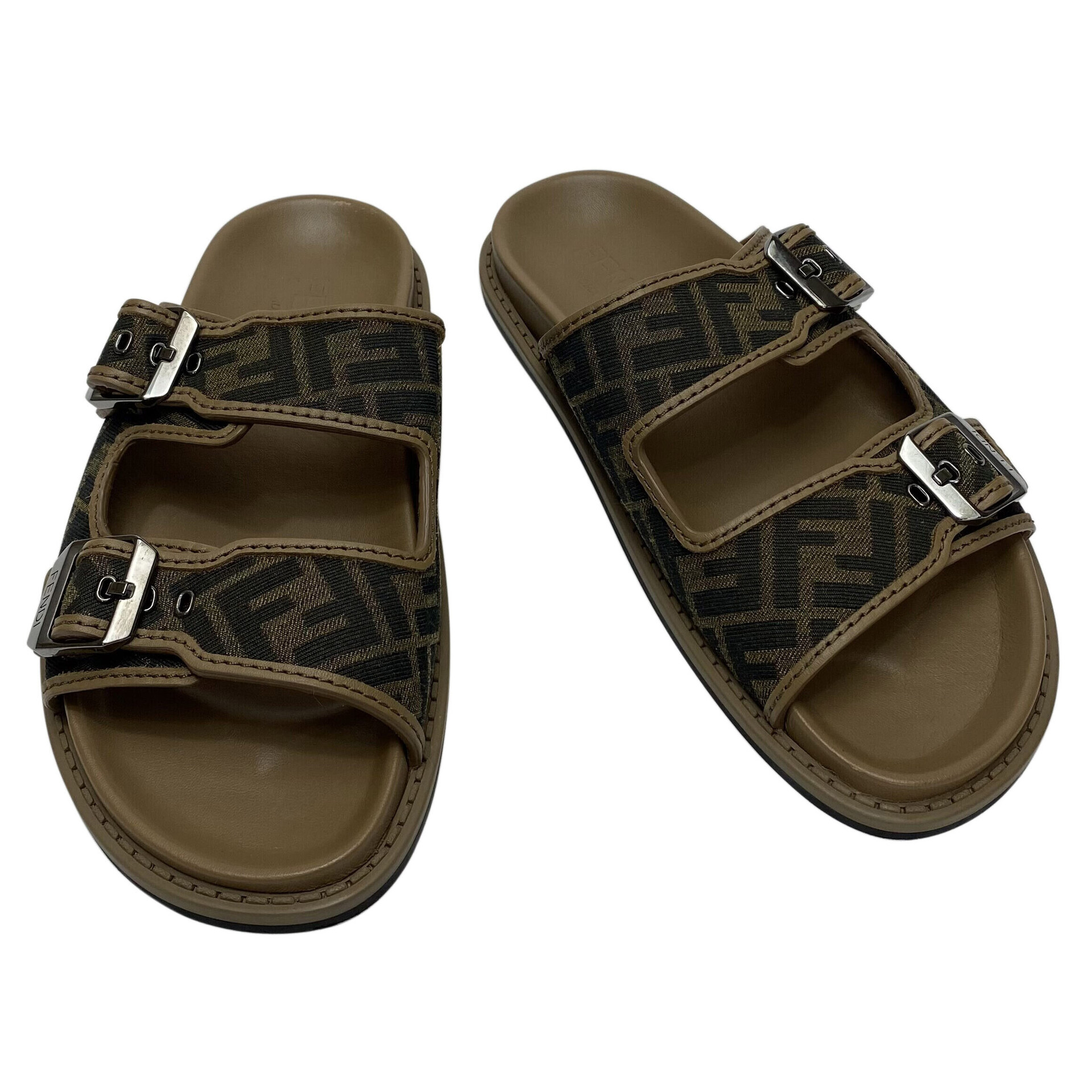 Slide Fendi FF Jacquard