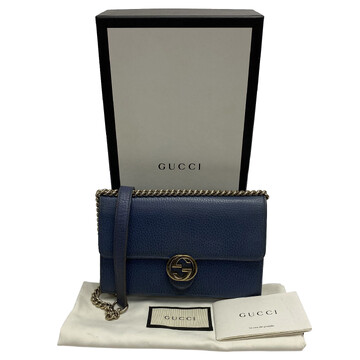 Bolsa Gucci Interlocking G Azul