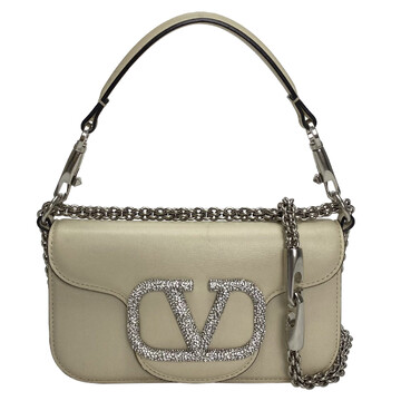 Bolsa Valentino Garavani Locò Tiracolo Off White