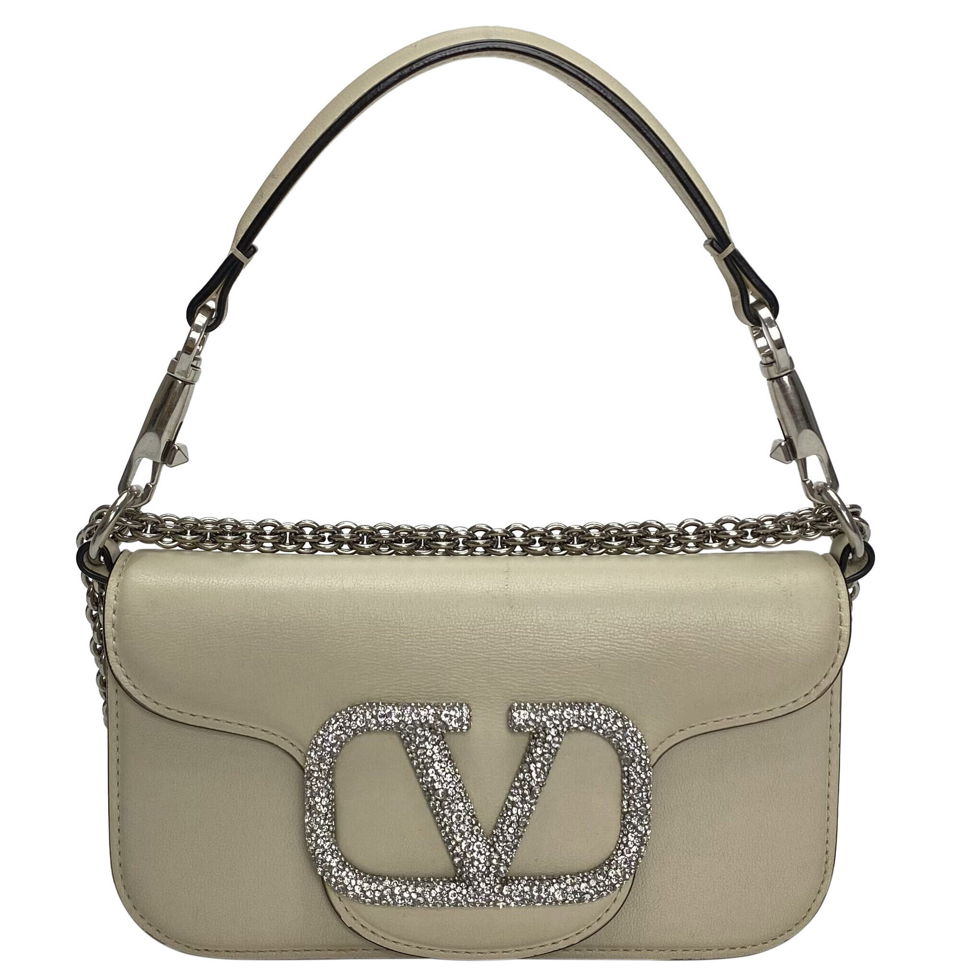 Bolsa Valentino Garavani Locò Tiracolo Off White