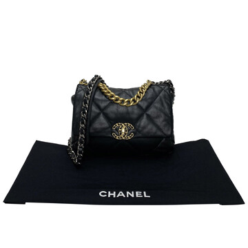 Bolsa Chanel 19 Couro Preto