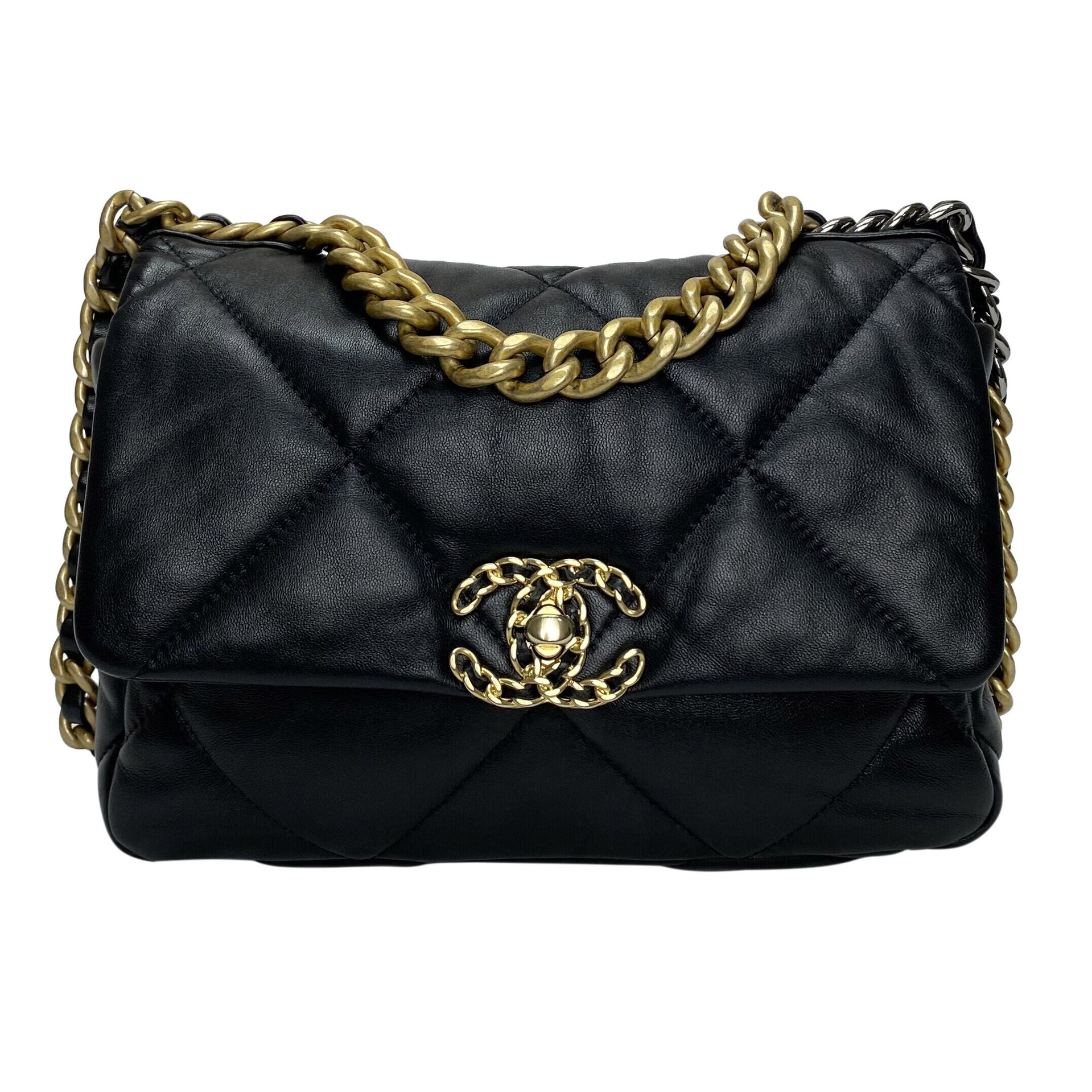 Bolsa Chanel 19 Couro Preto