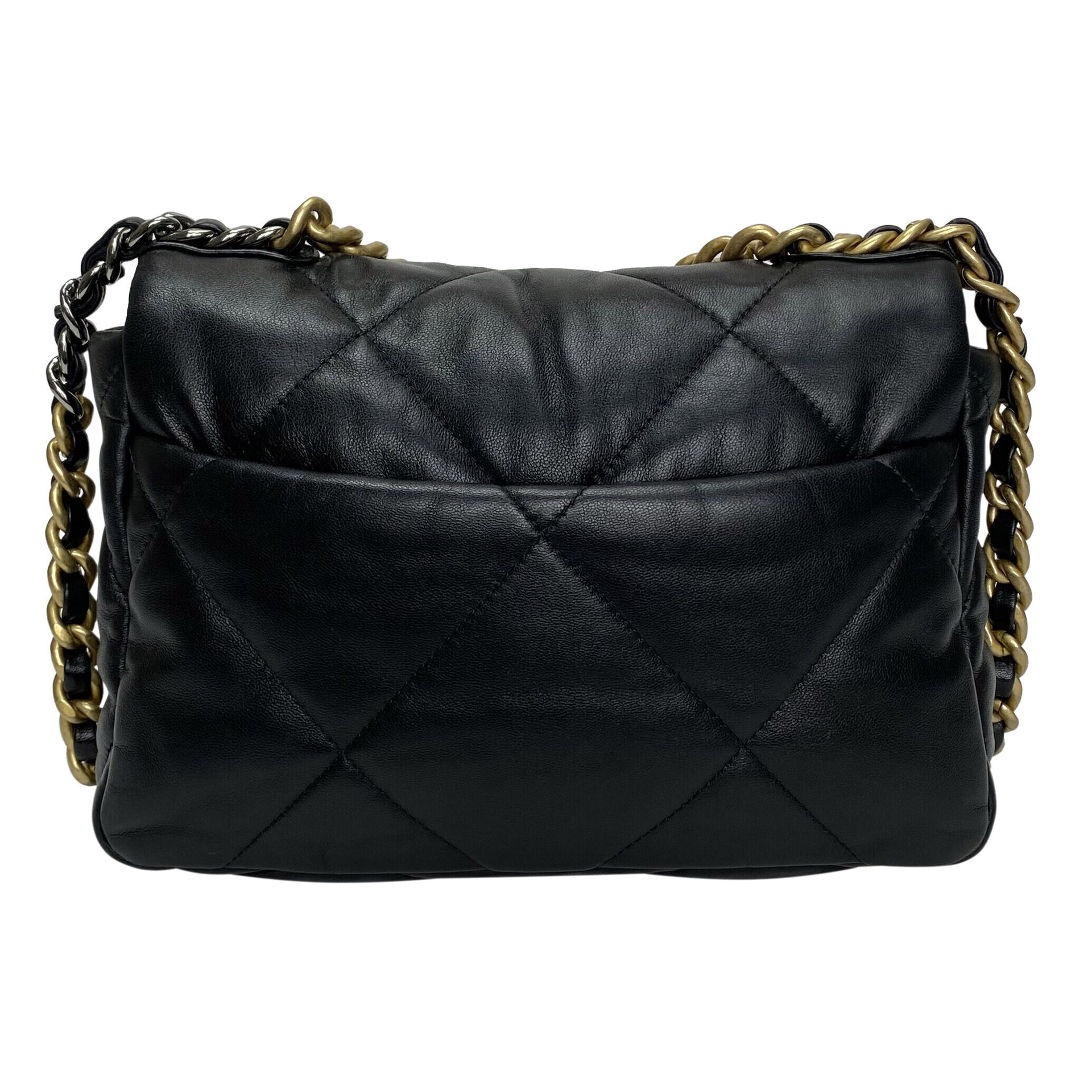Bolsa Chanel 19 Couro Preto