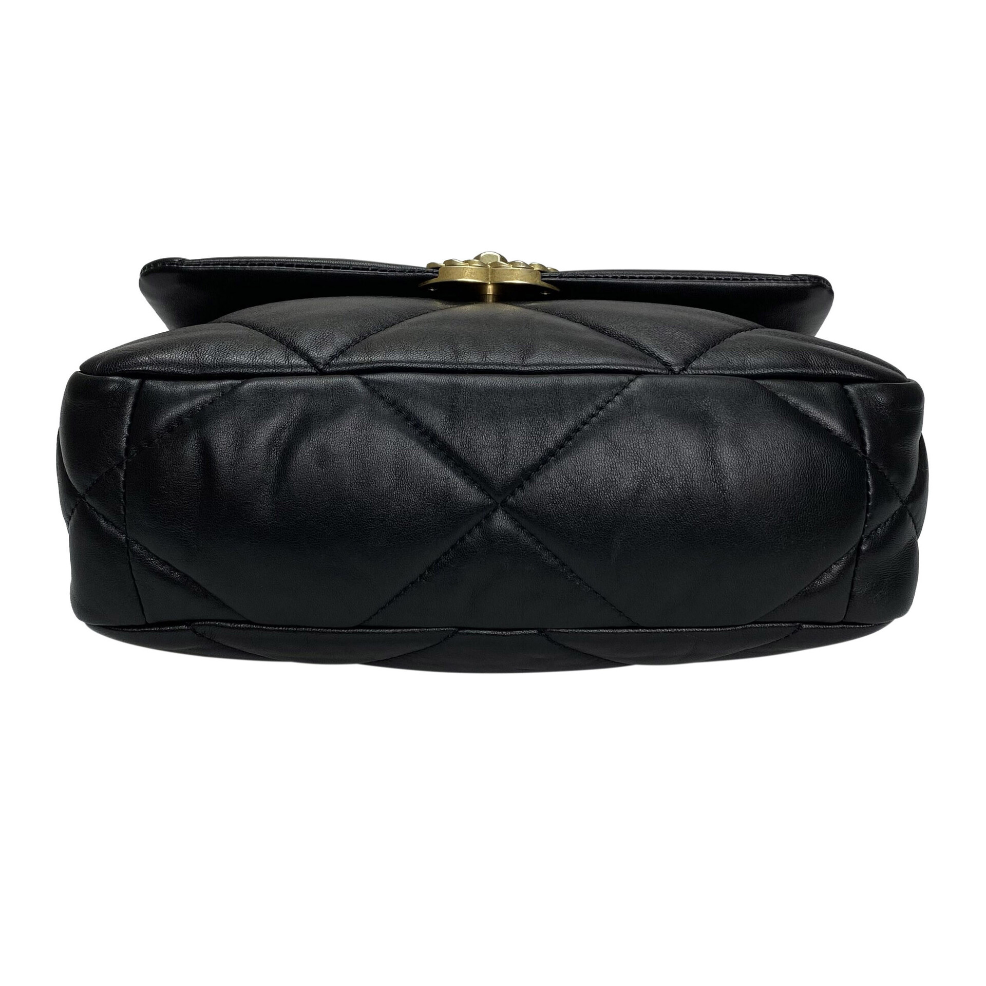 Bolsa Chanel 19 Couro Preto