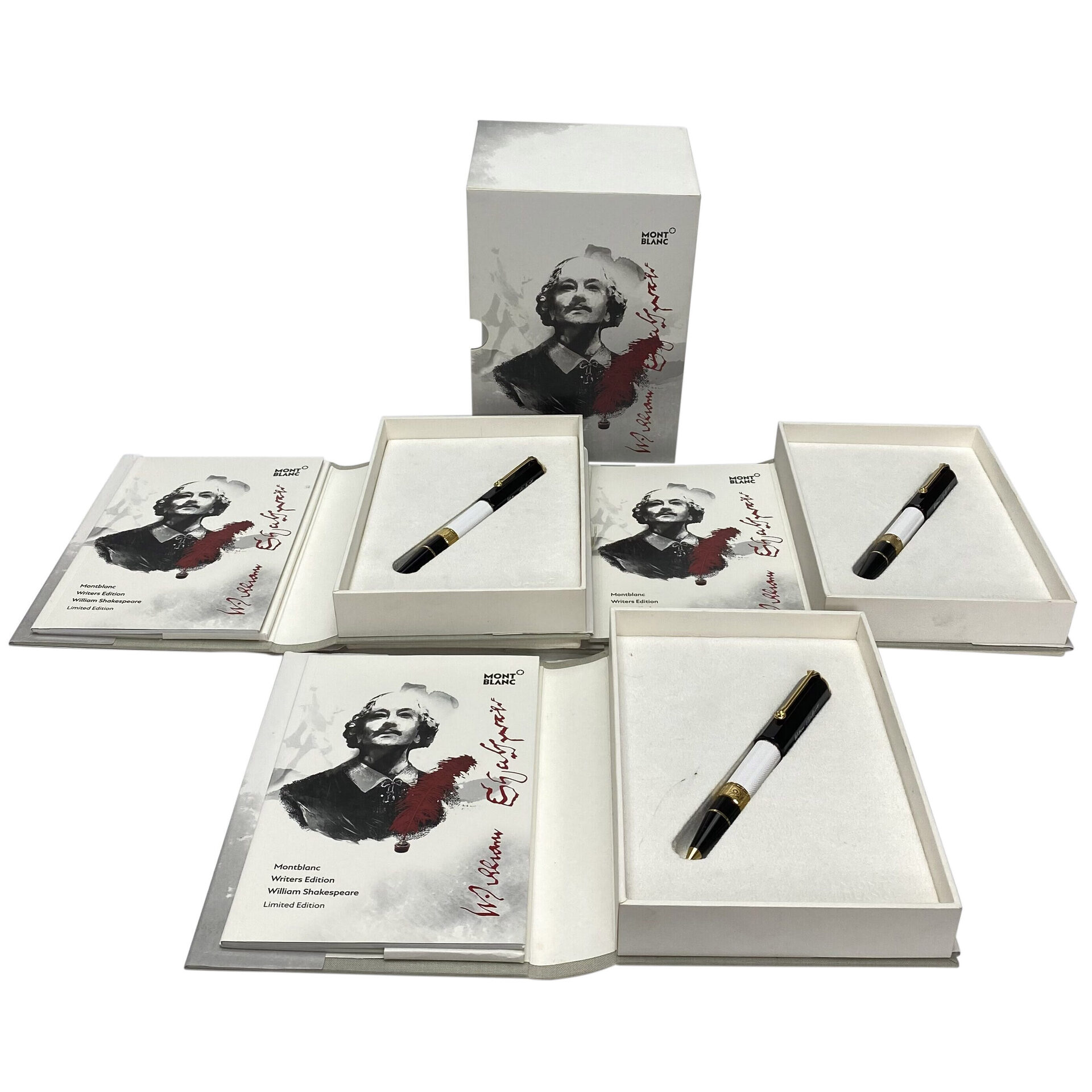 Conjunto Montblanc William Shakespeare - Caneta Tinteiro, Caneta Esferográfica e Lapiseira