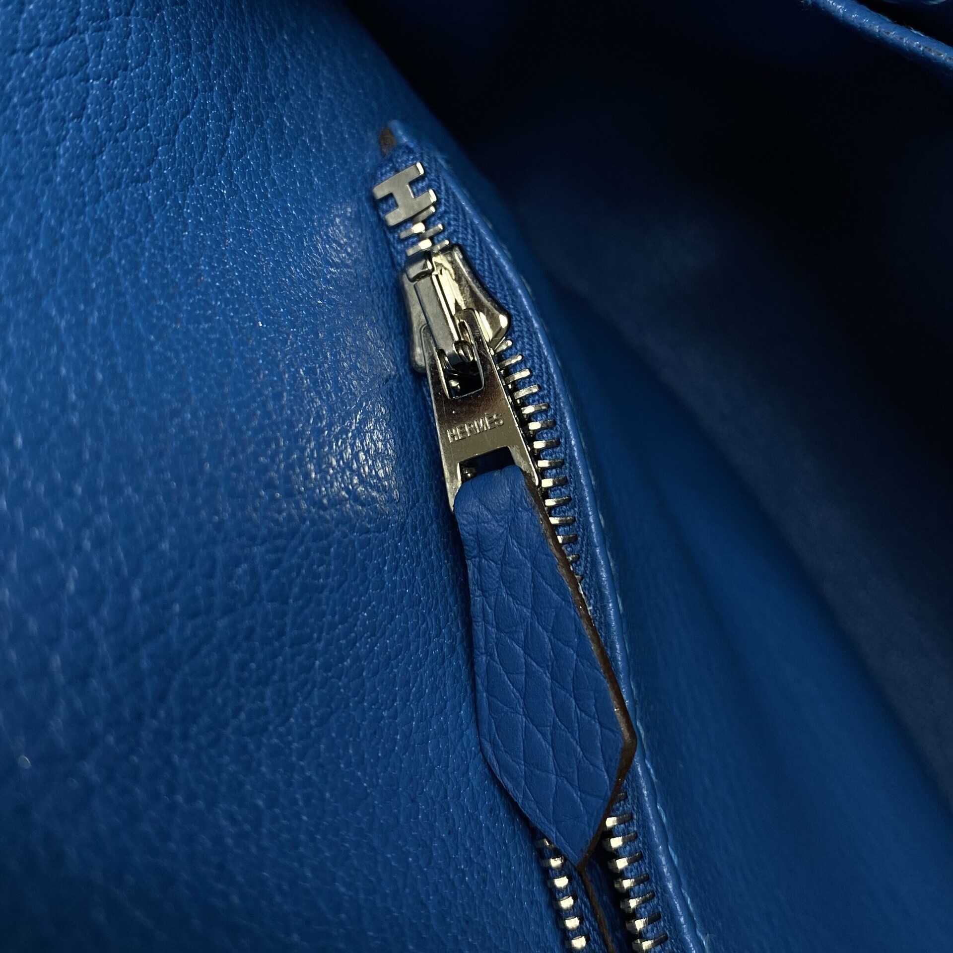 Bolsa Hermès Jypsière 28 Clemence Azul