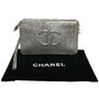 Clutch Chanel Mini Silver Wristlet