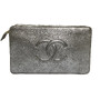 Clutch Chanel Mini Silver Wristlet