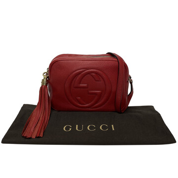 Bolsa Gucci Soho Disco Vermelha