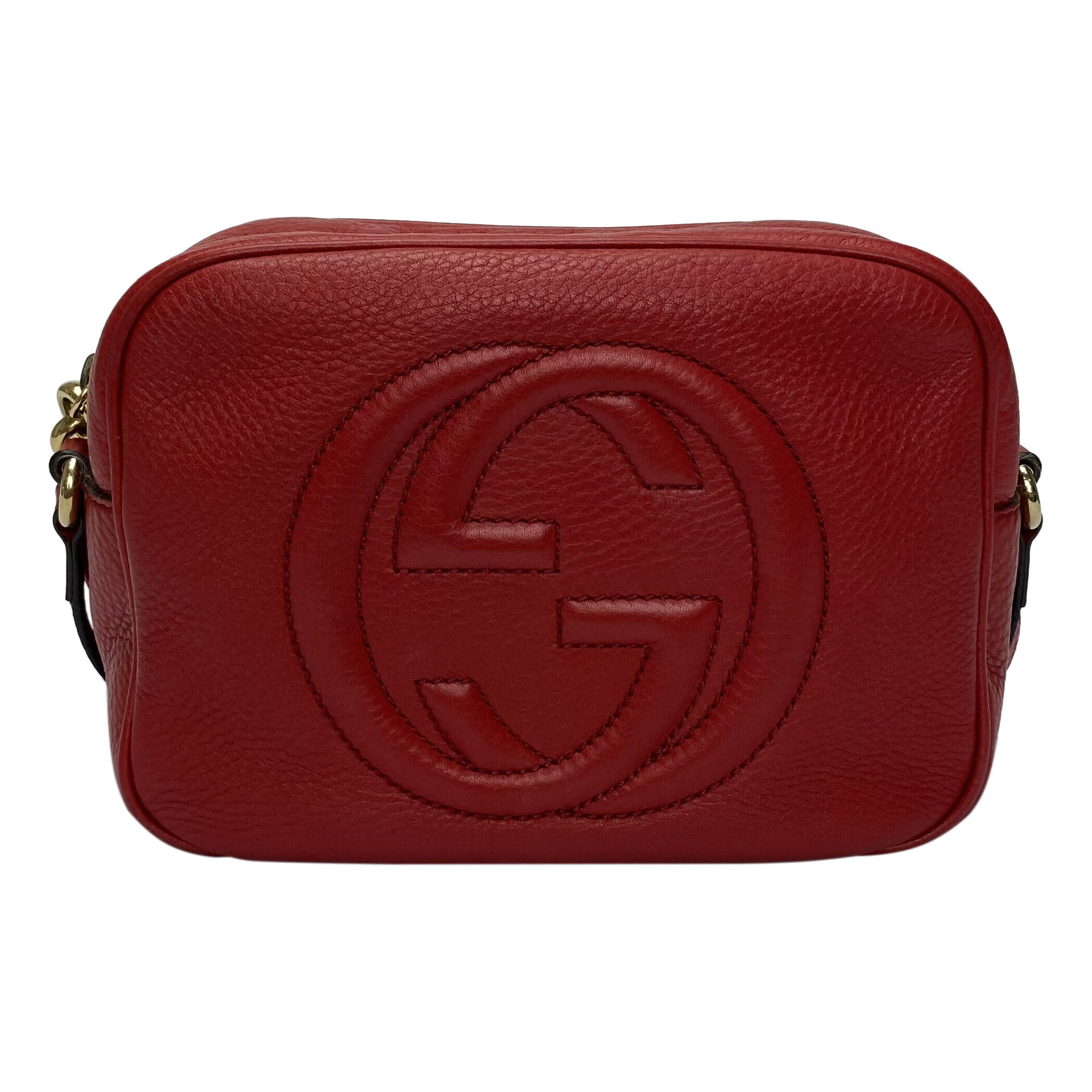 Bolsa Gucci Soho Disco Vermelha