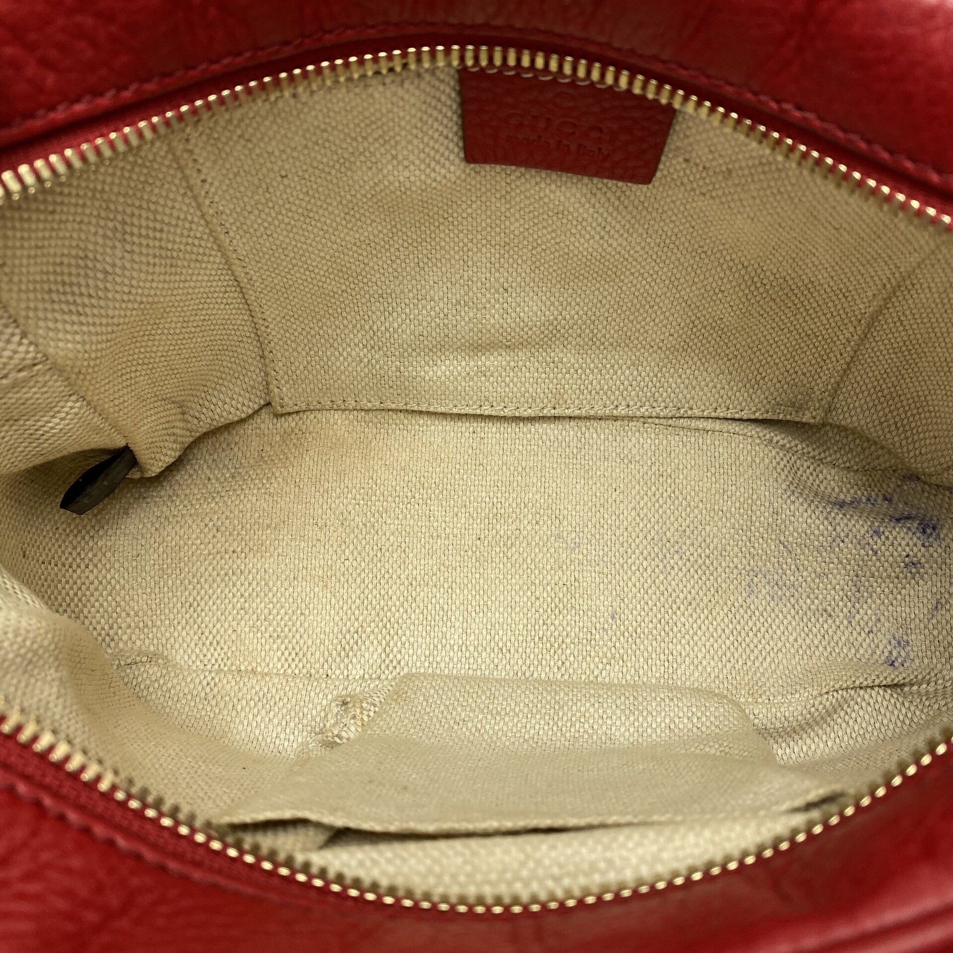 Bolsa Gucci Soho Disco Vermelha