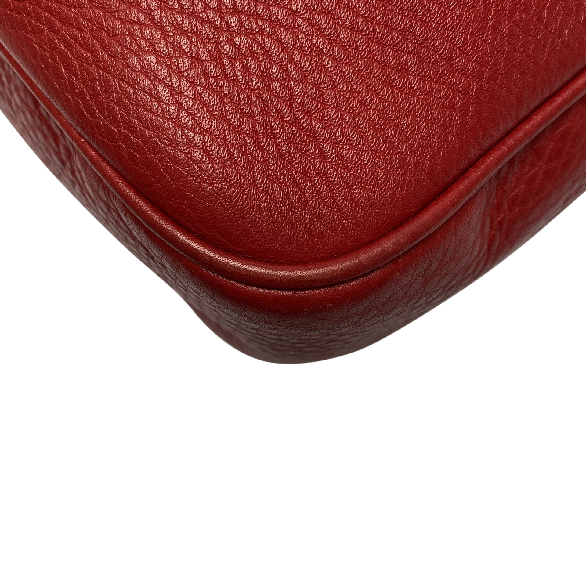 Bolsa Gucci Soho Disco Vermelha